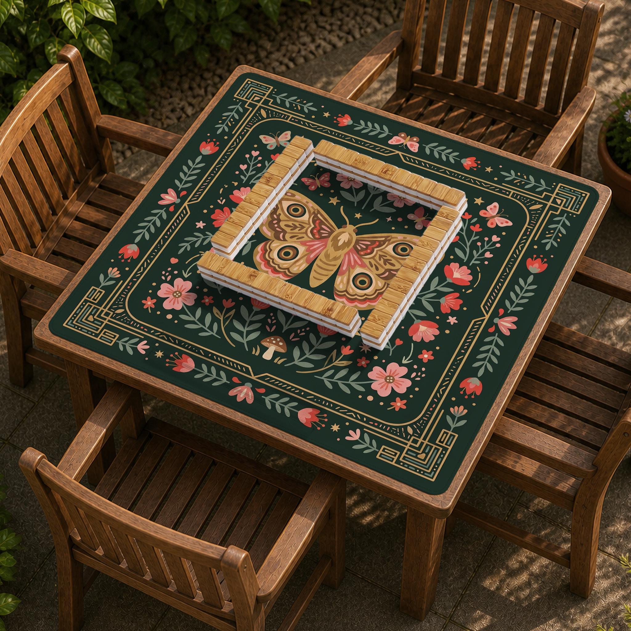 Botanical Moth Mahjong Mat image 2