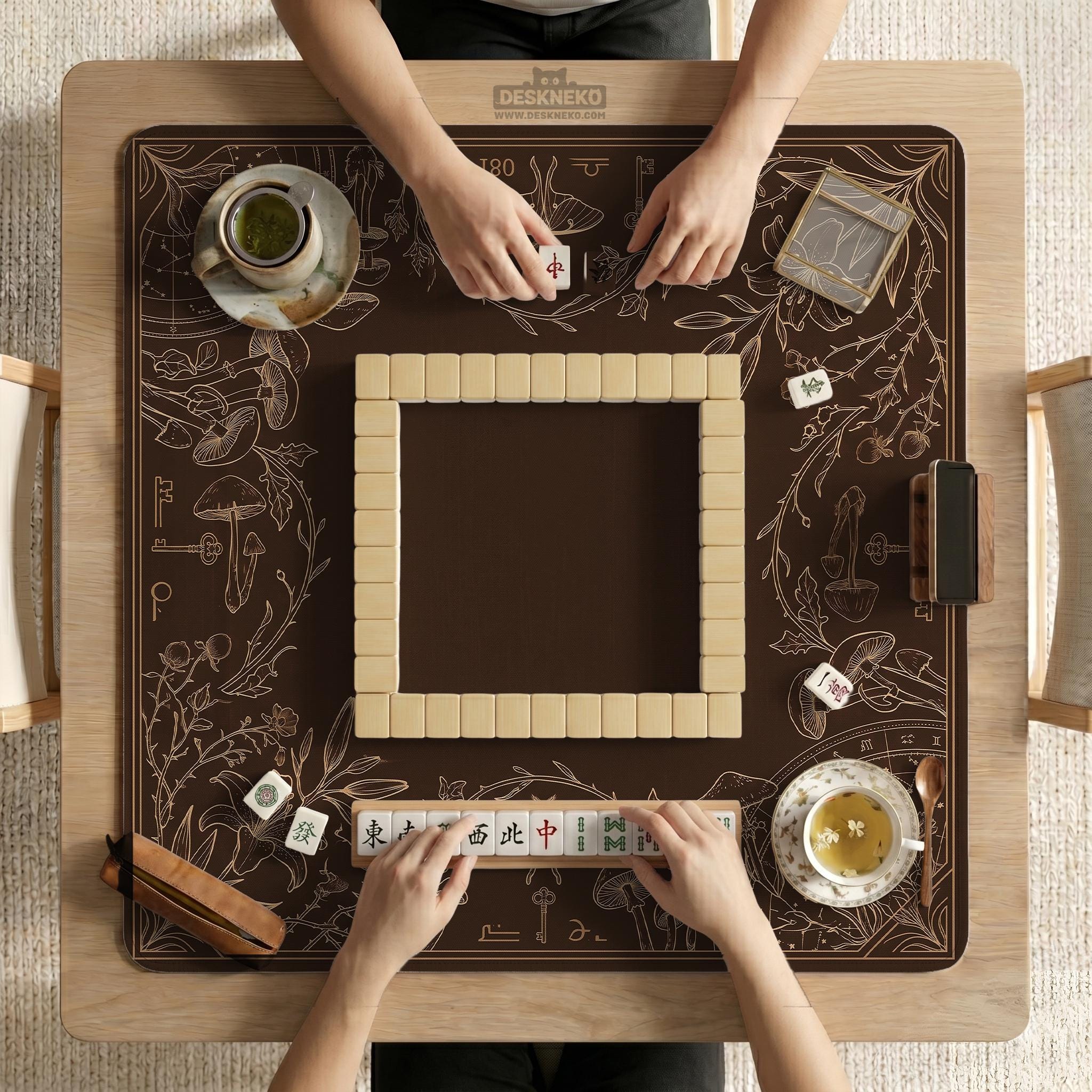 Dark Botanical Mahjong Mat image 3