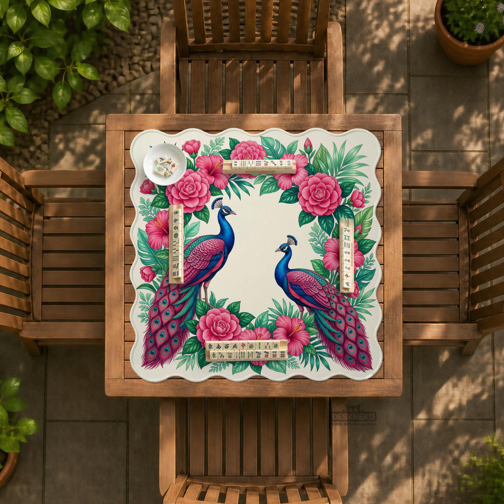Botanical Bird Mahjong Mat image 2