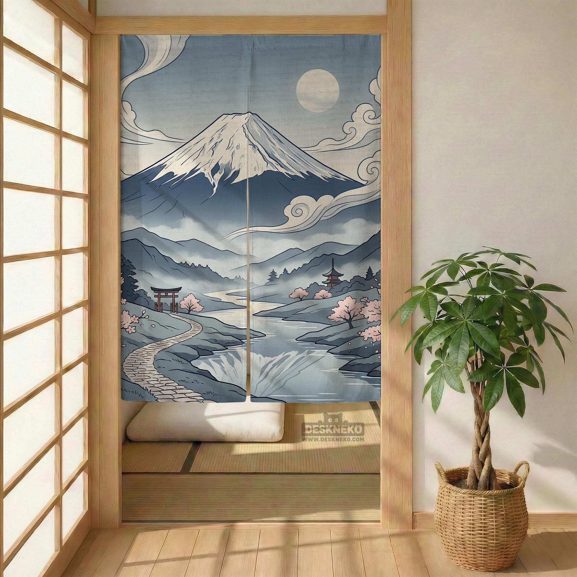 Moonlit Sakura Noren image 3