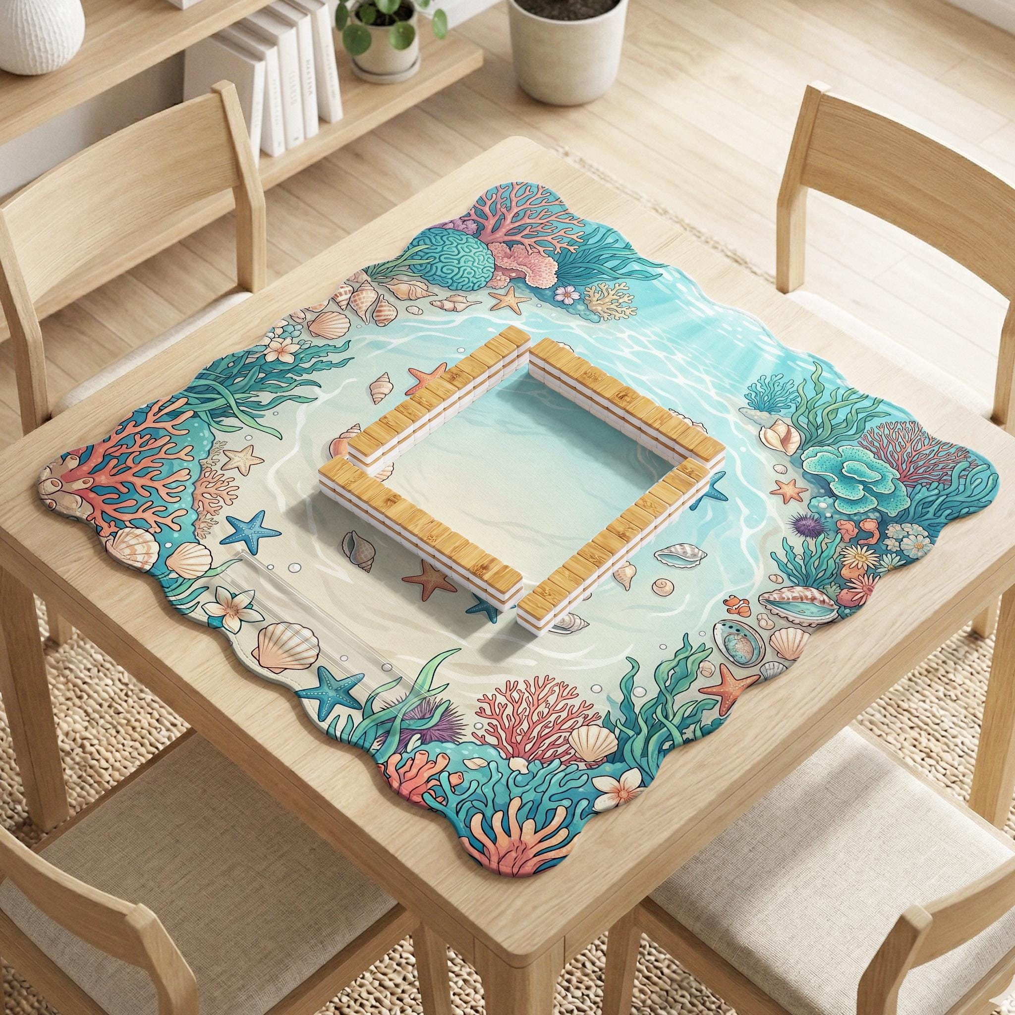Coastal Coral Mahjong Mat image 3