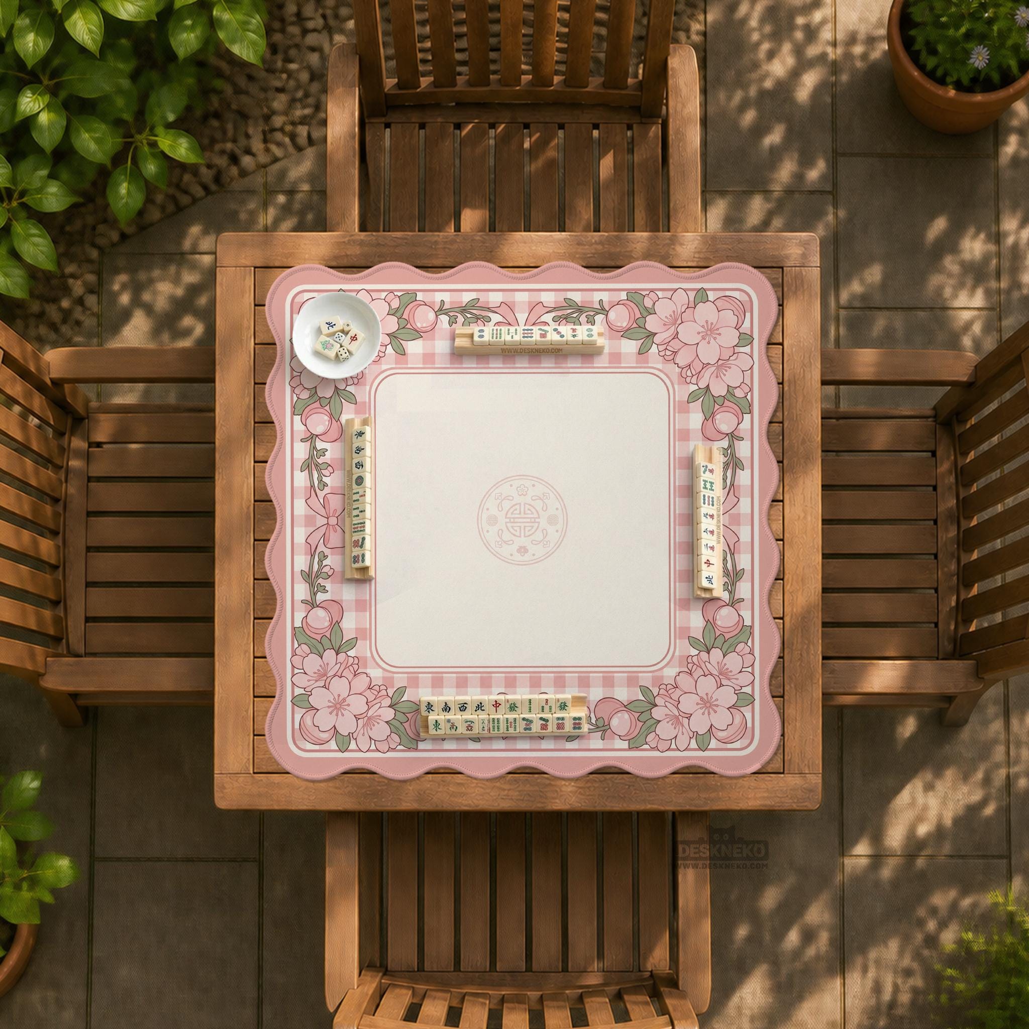 Blush Pink Mahjong Mat image 3