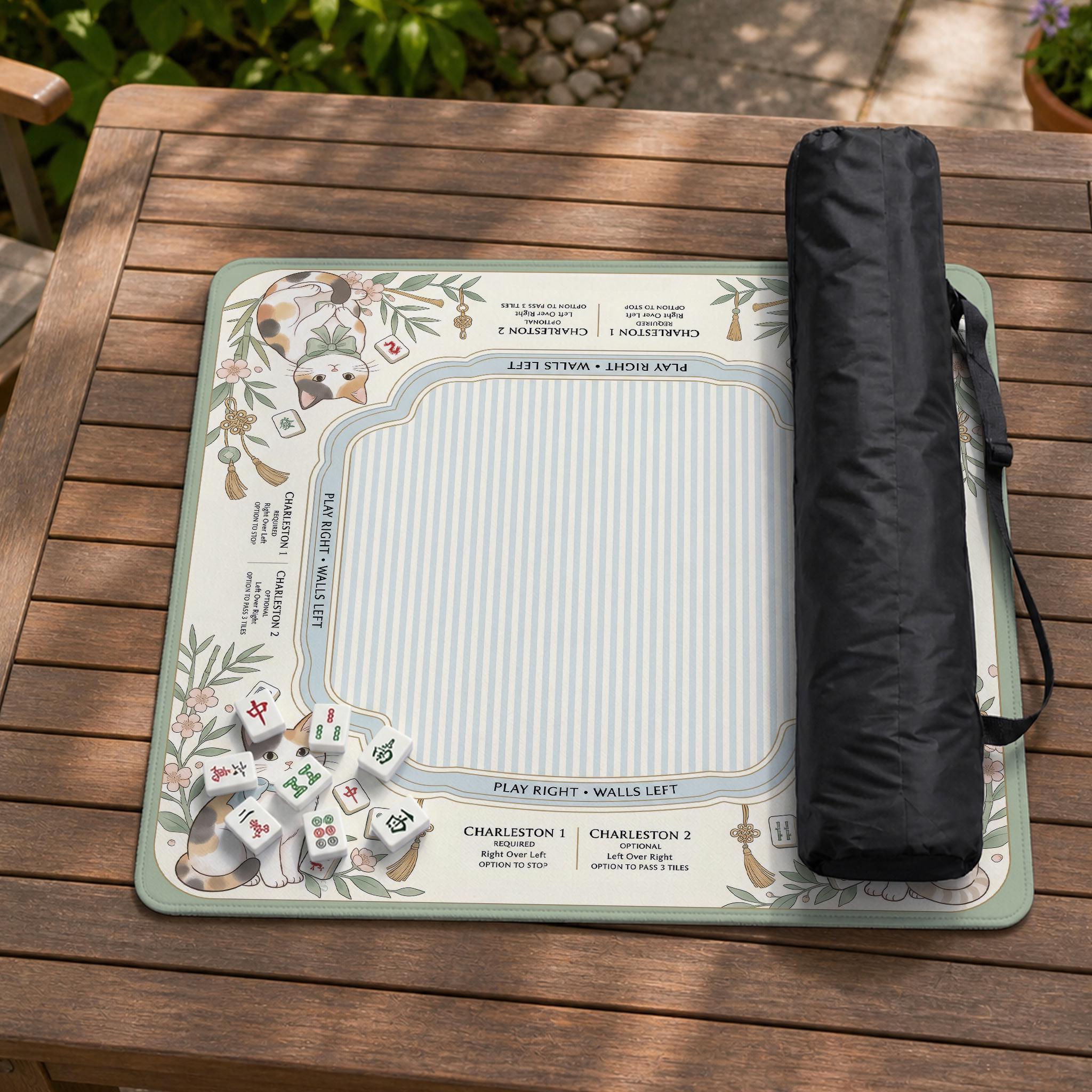 Pastel Cat Mahjong Mat image 4
