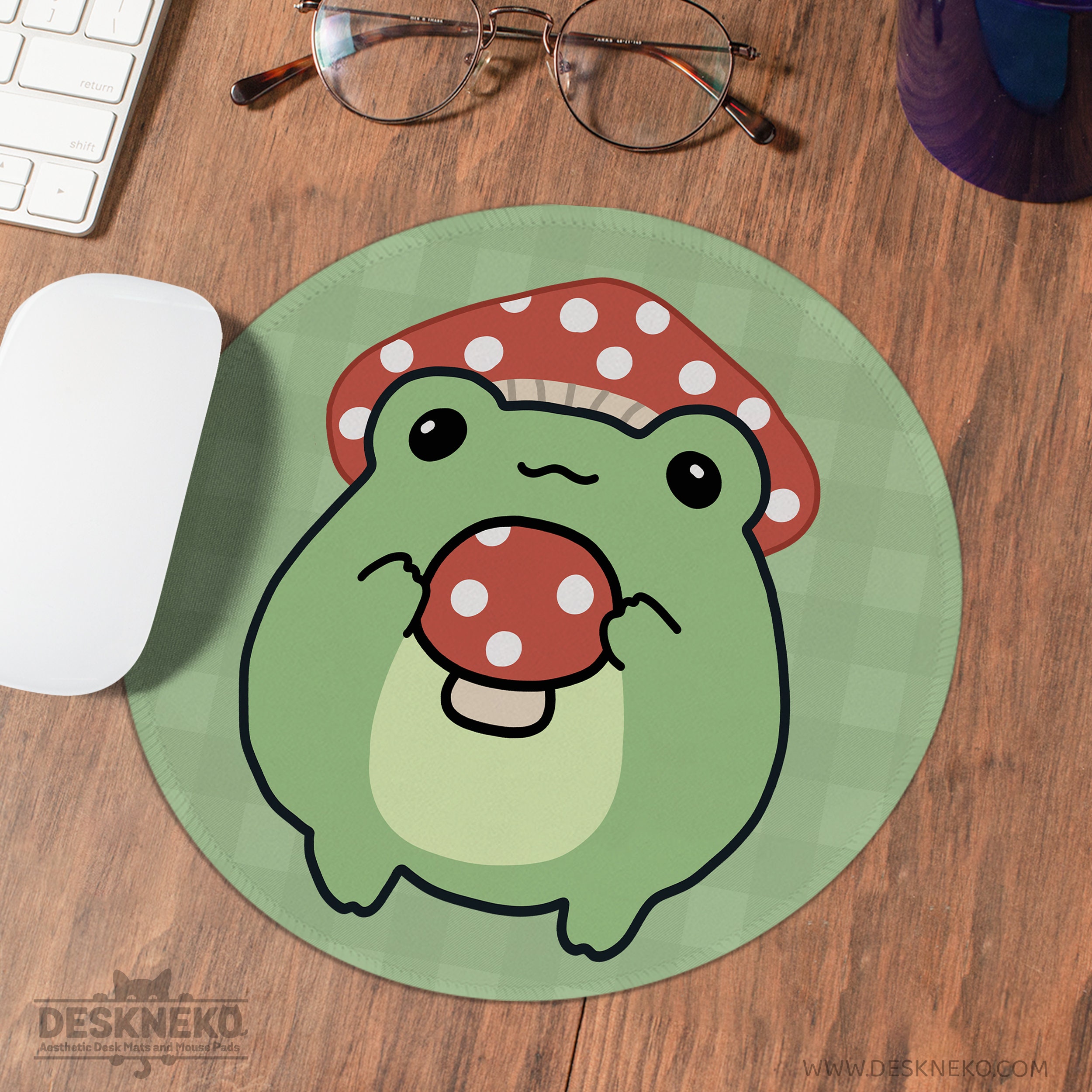 Cute Frog Mouse Pad Desk Pad Kawaii Green Desk Decor Mat - Temu