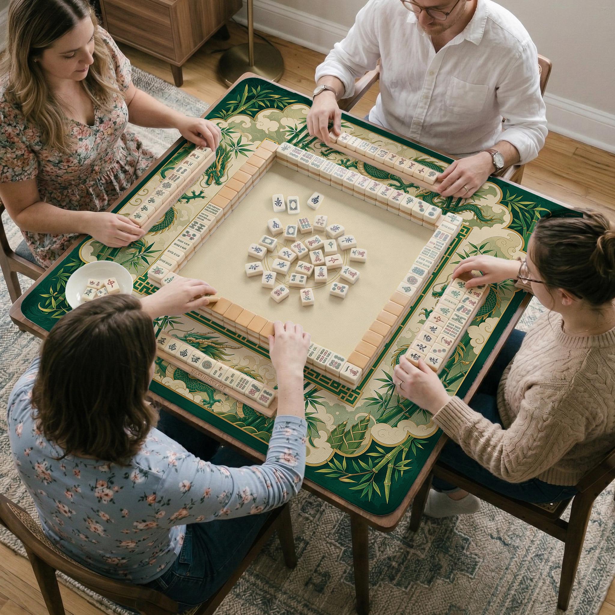 Dragon Bamboo Mahjong Mat image 3