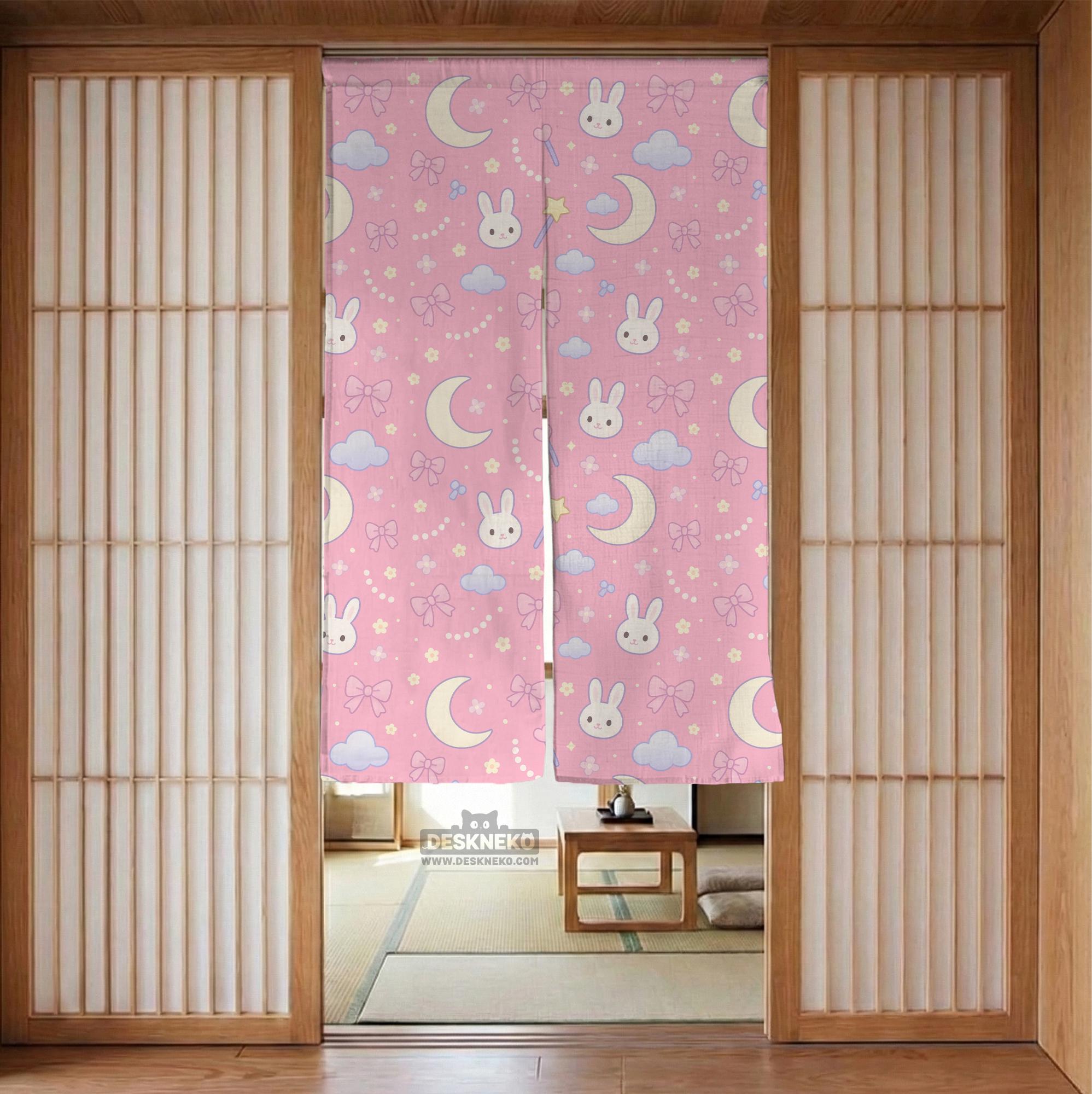 Pink Bunny Noren Curtain image 4