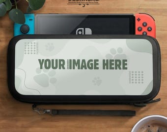 Custom Switch Case Compatible with Switch 2 and Switch 1, Personalized Image Carrying Case, Travel Storage Organizer Pouch, Gift for Gamer