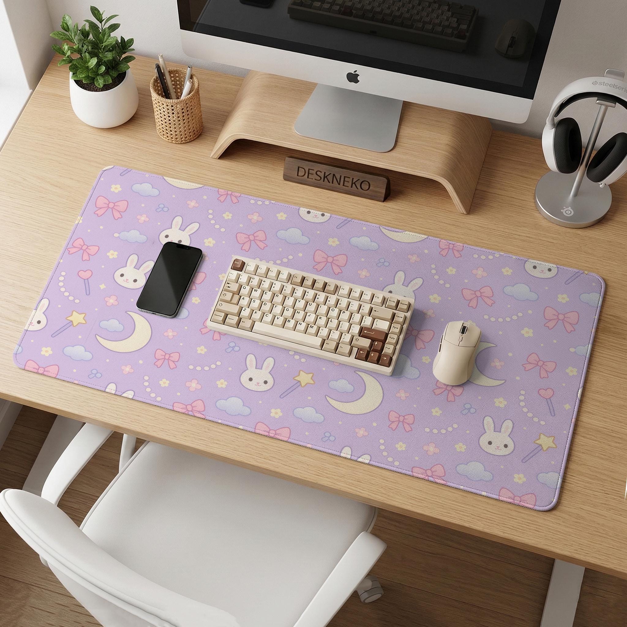 Cute Bunny Desk Mat image 3