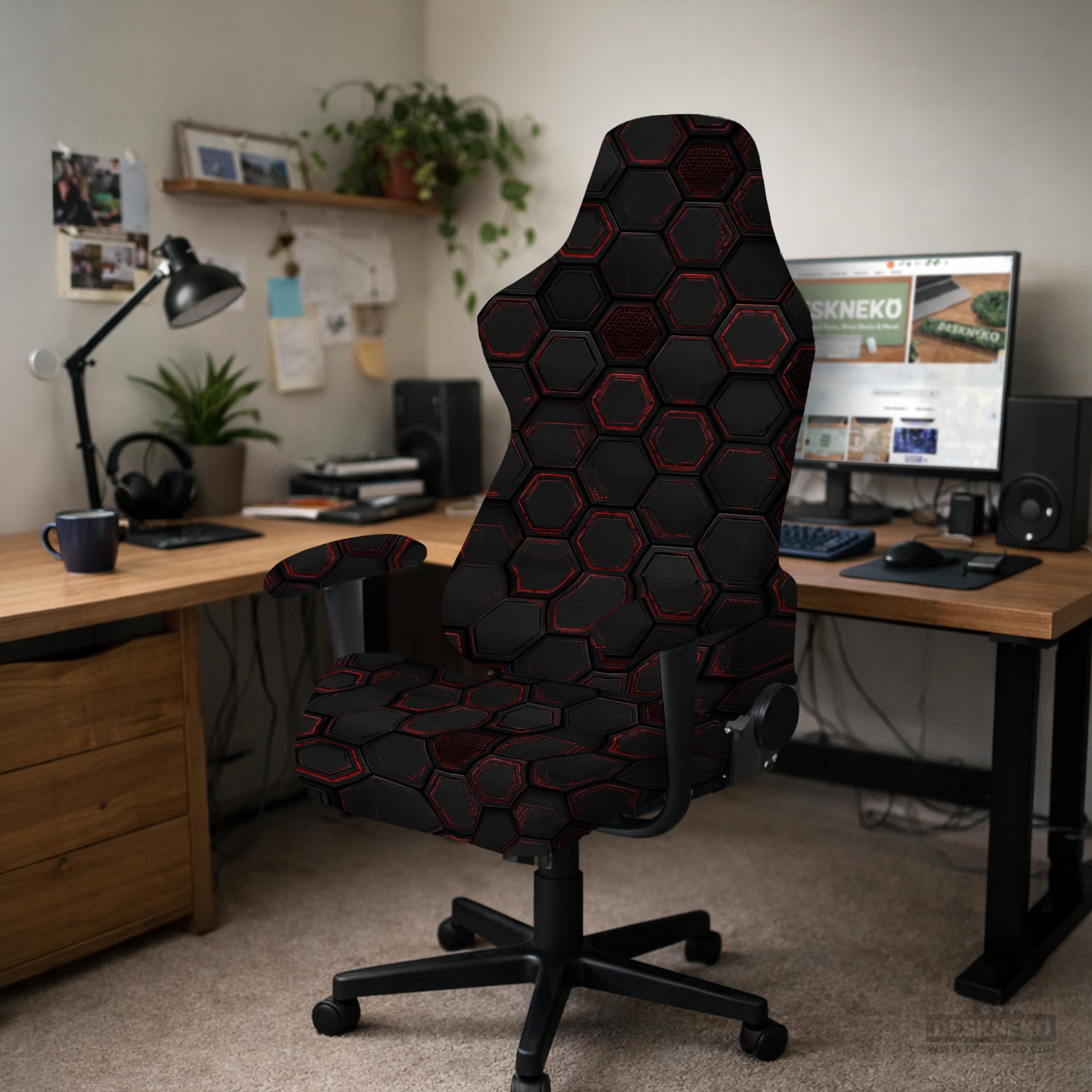 Black Cyber Chair Cover image 2