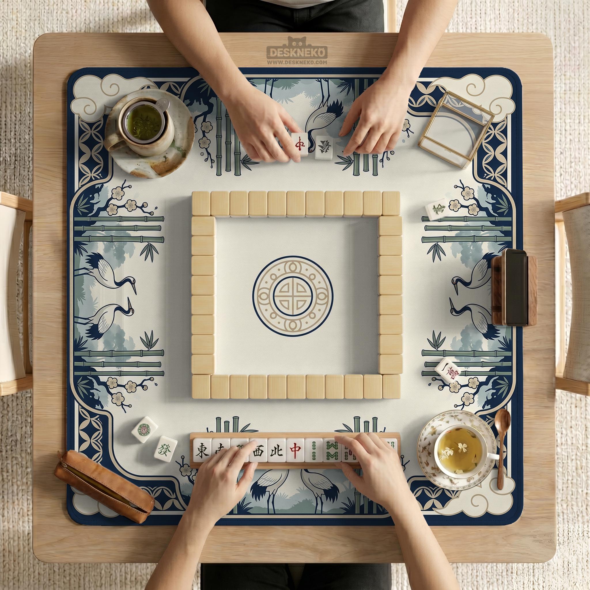 Crane Bamboo Mahjong Mat image 2