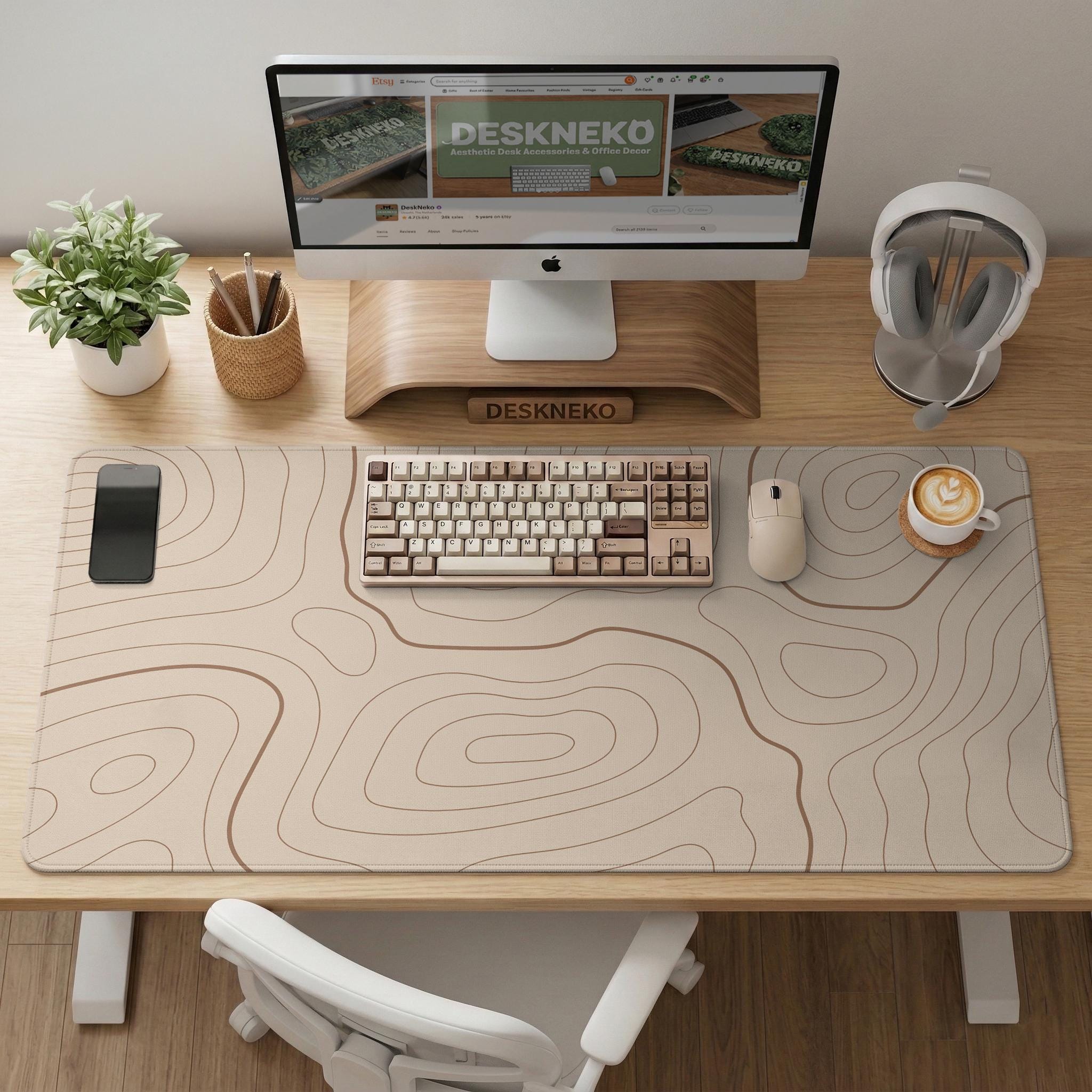 Beige Topographic Mousepad image 4