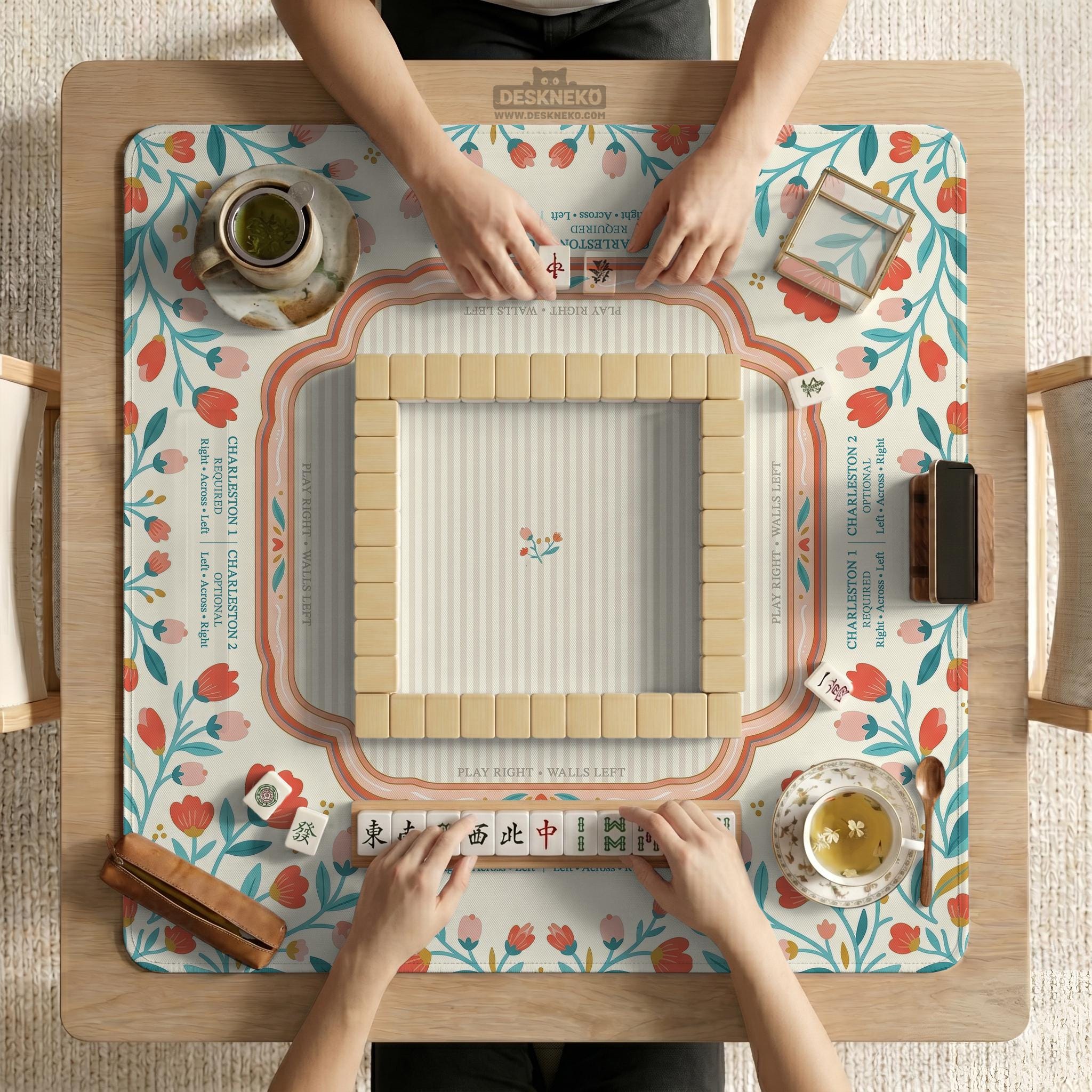 Floral Mahjong Mat image 4