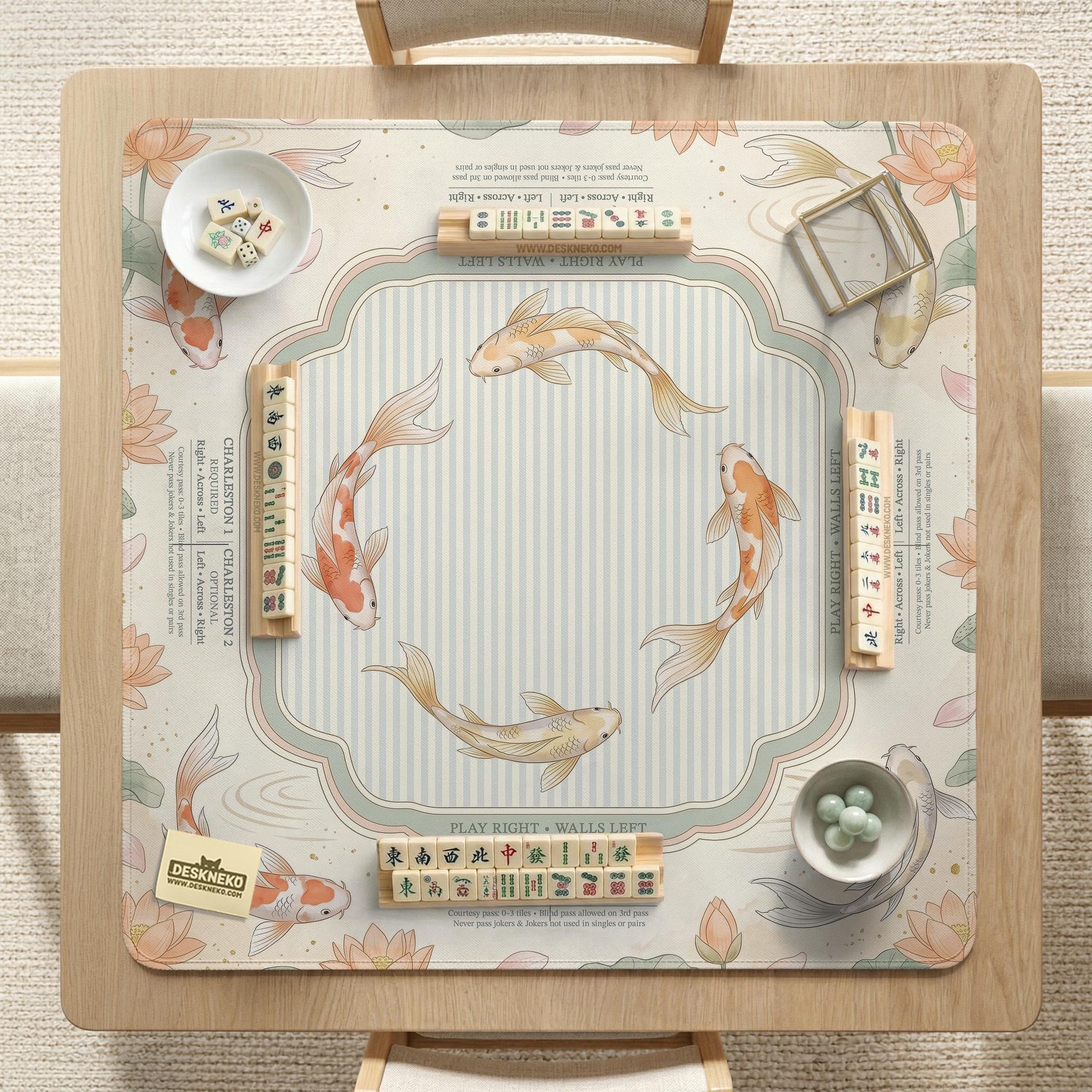 Koi Fish Mahjong Mat image 2