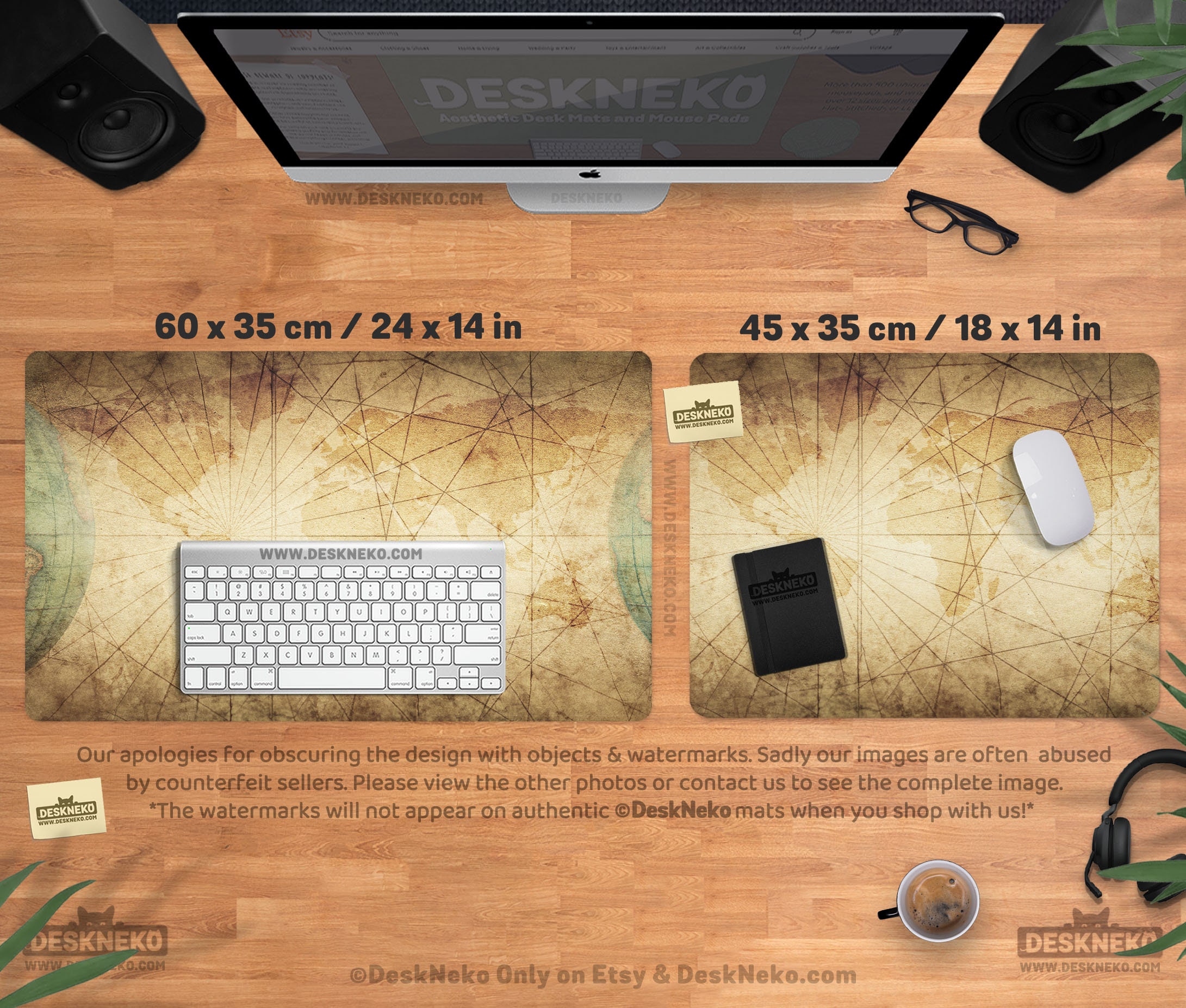 Desktop Mat Map World Map Desk Mat Mouse Pad, Extra Large Gaming Deskmat Led/rgb Xxl ...