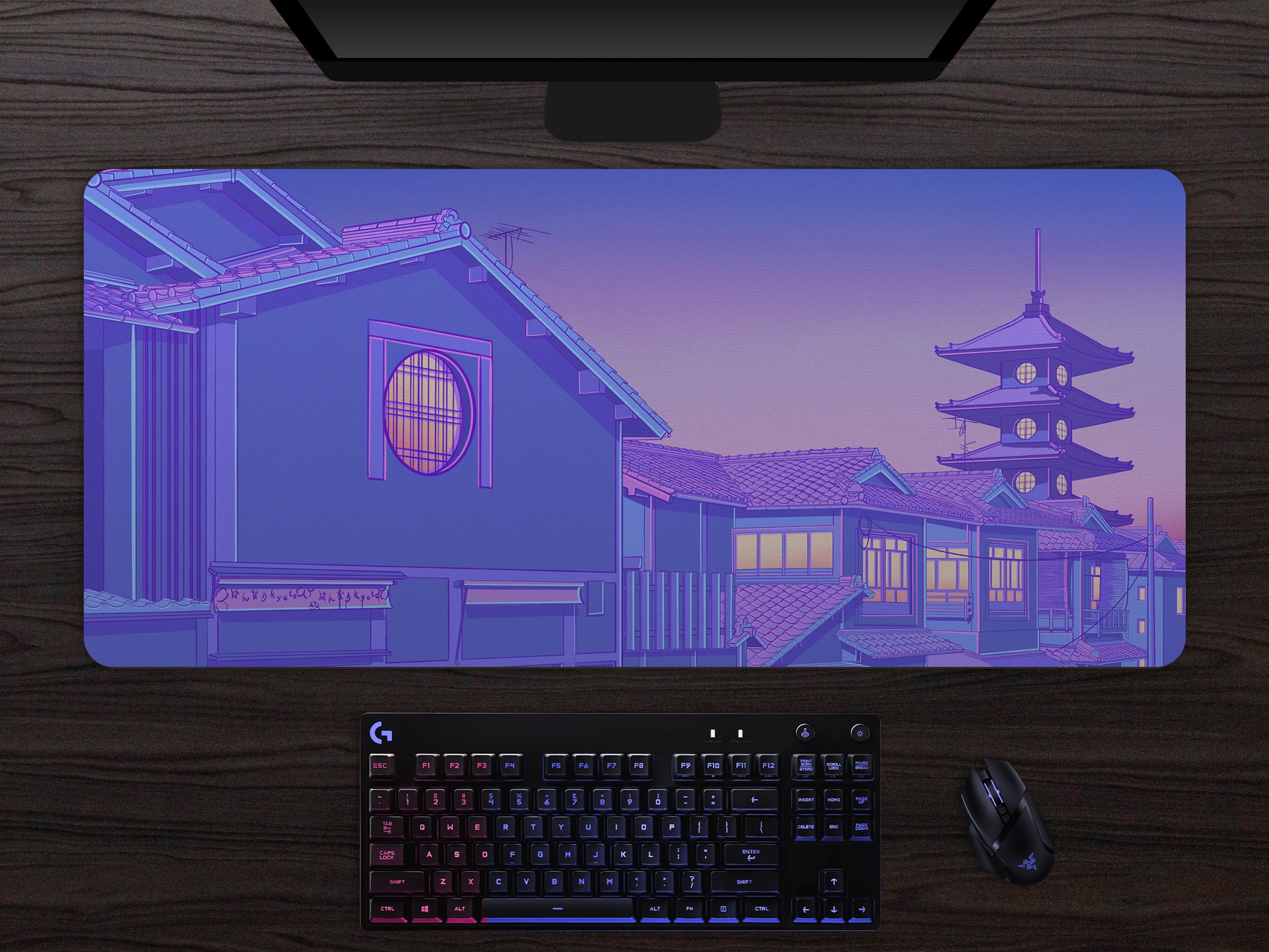 Aesthetic Mousepad XL rectangular gaming mouse pad Extra Etsy