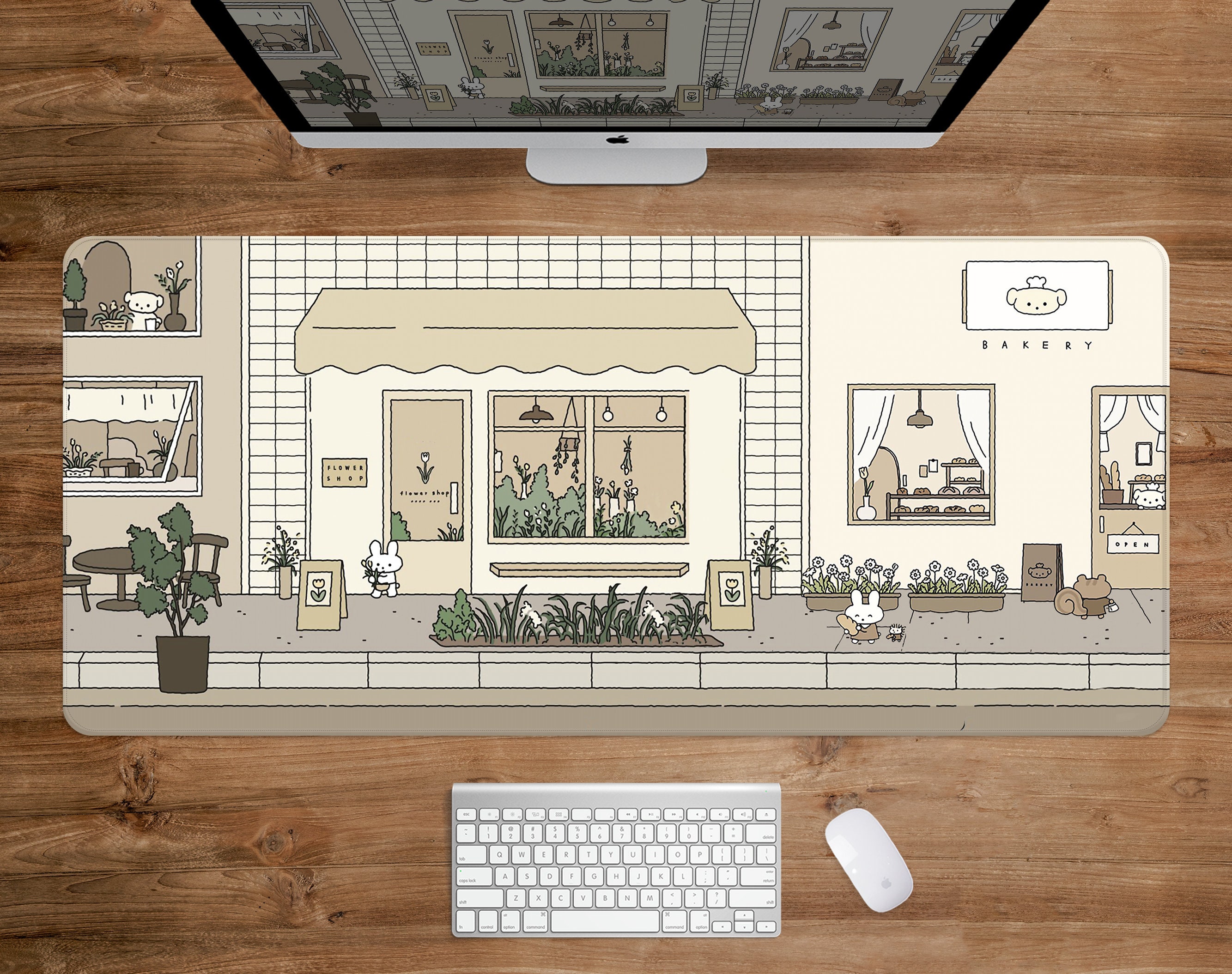 Tappetino Gaming Antiscivolo Tappetino Per Mouse XL Lofi 80x40cm - Foto 13