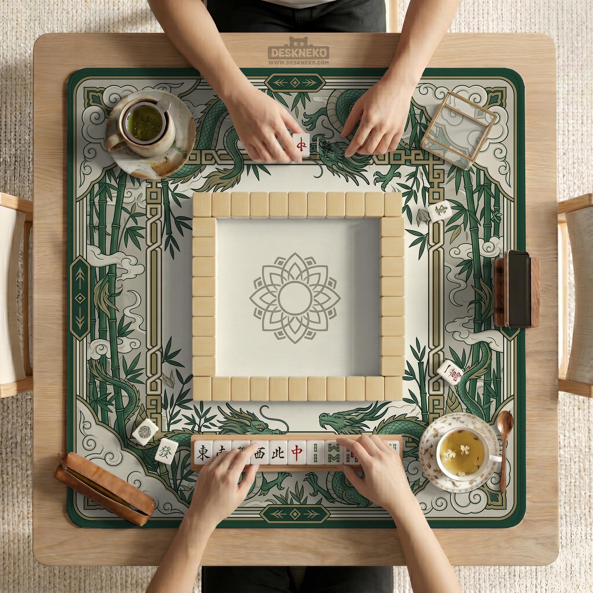 Green Dragon Mahjong Mat image 2