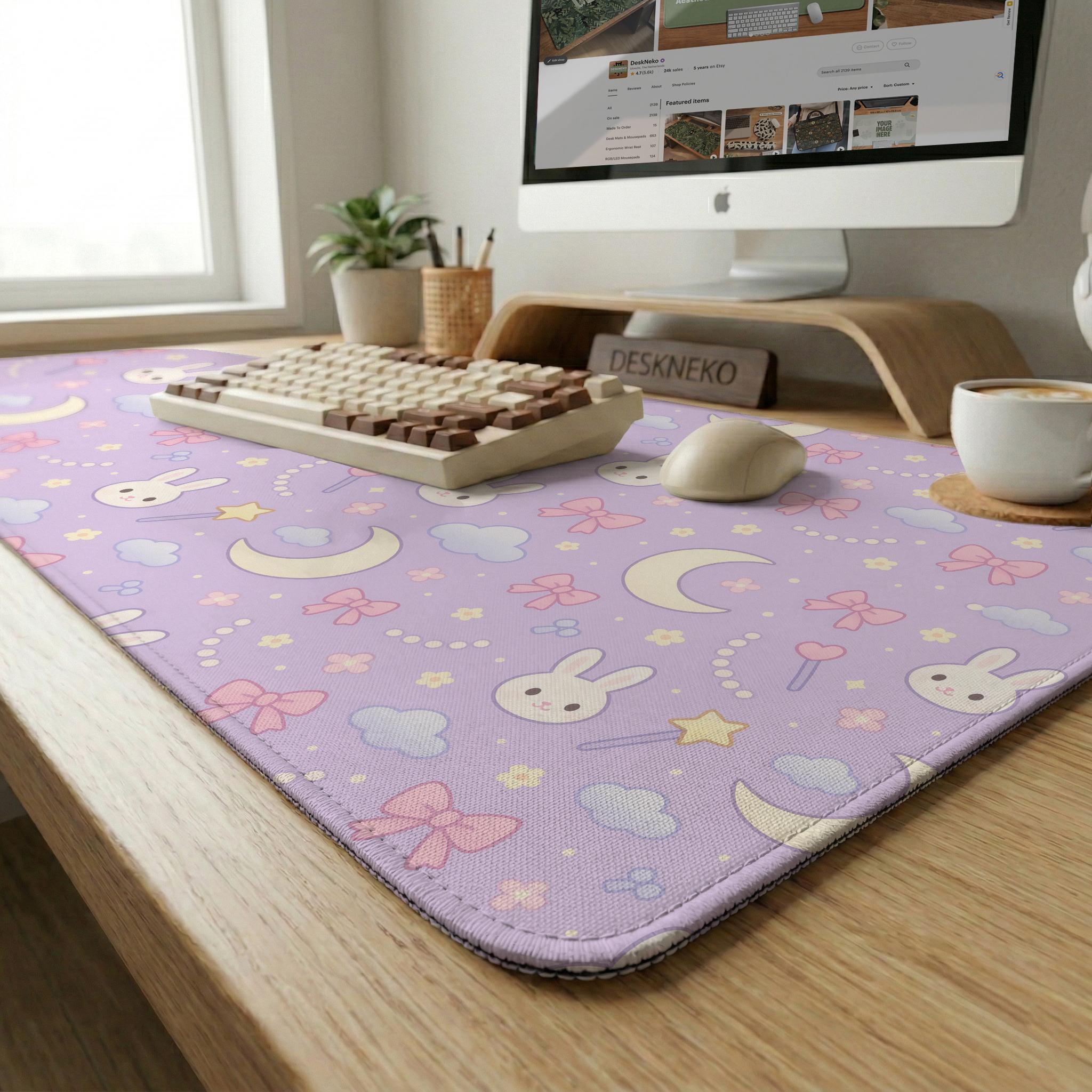 Cute Bunny Desk Mat image 4