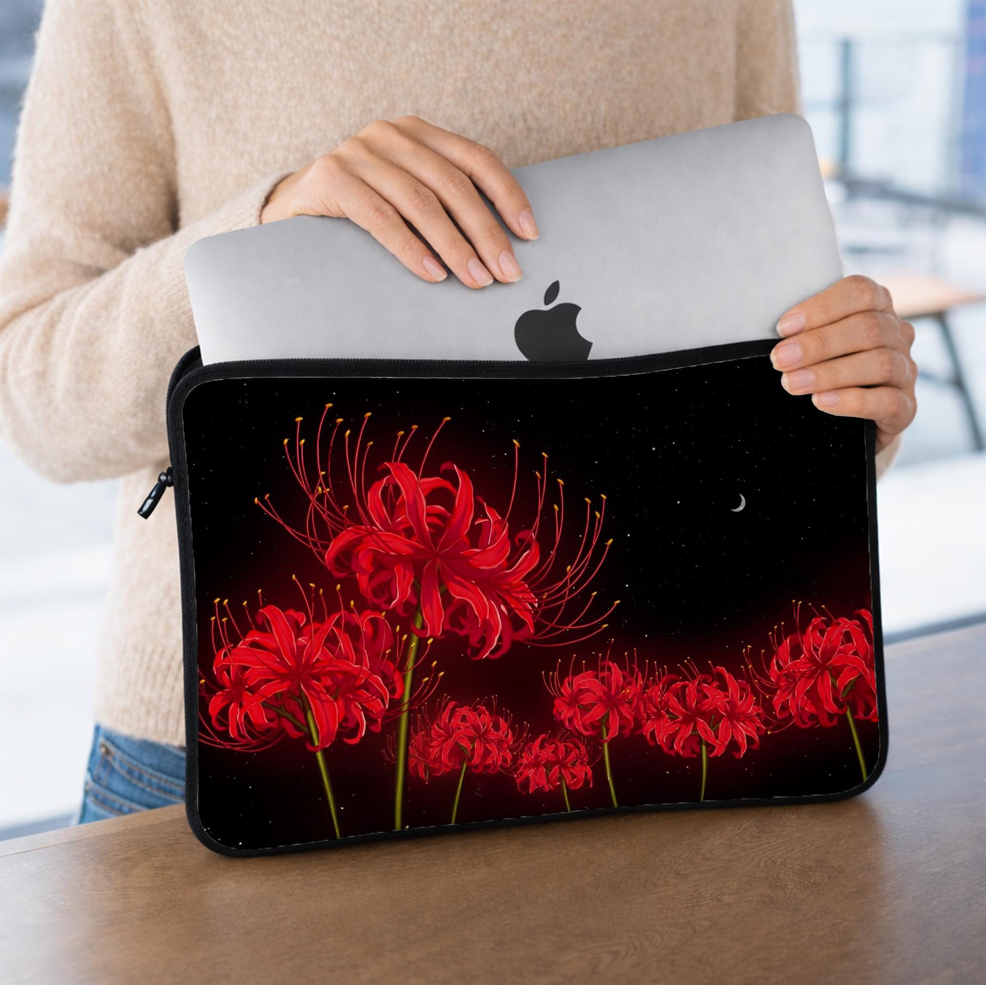 Red Spider Lily Laptop Sleeve image 4