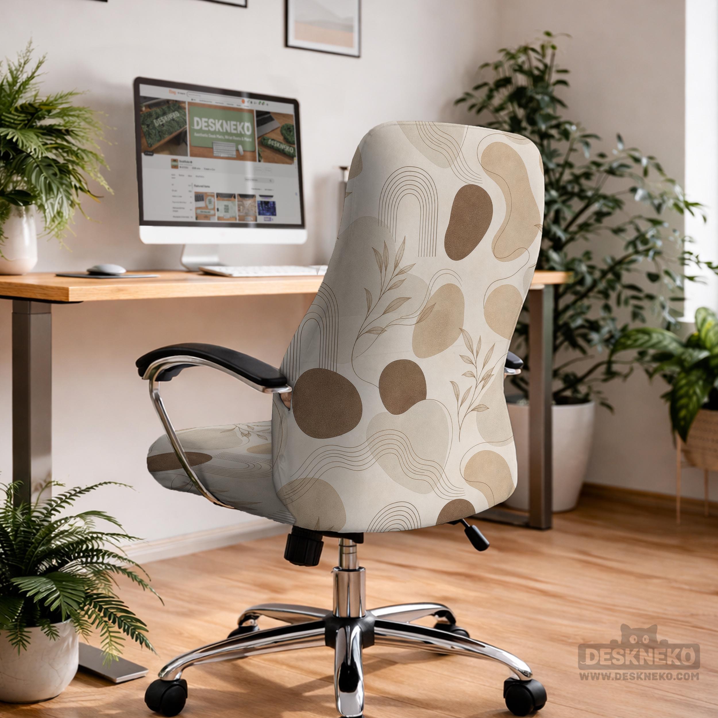 Boho Beige Chair Cover image 4