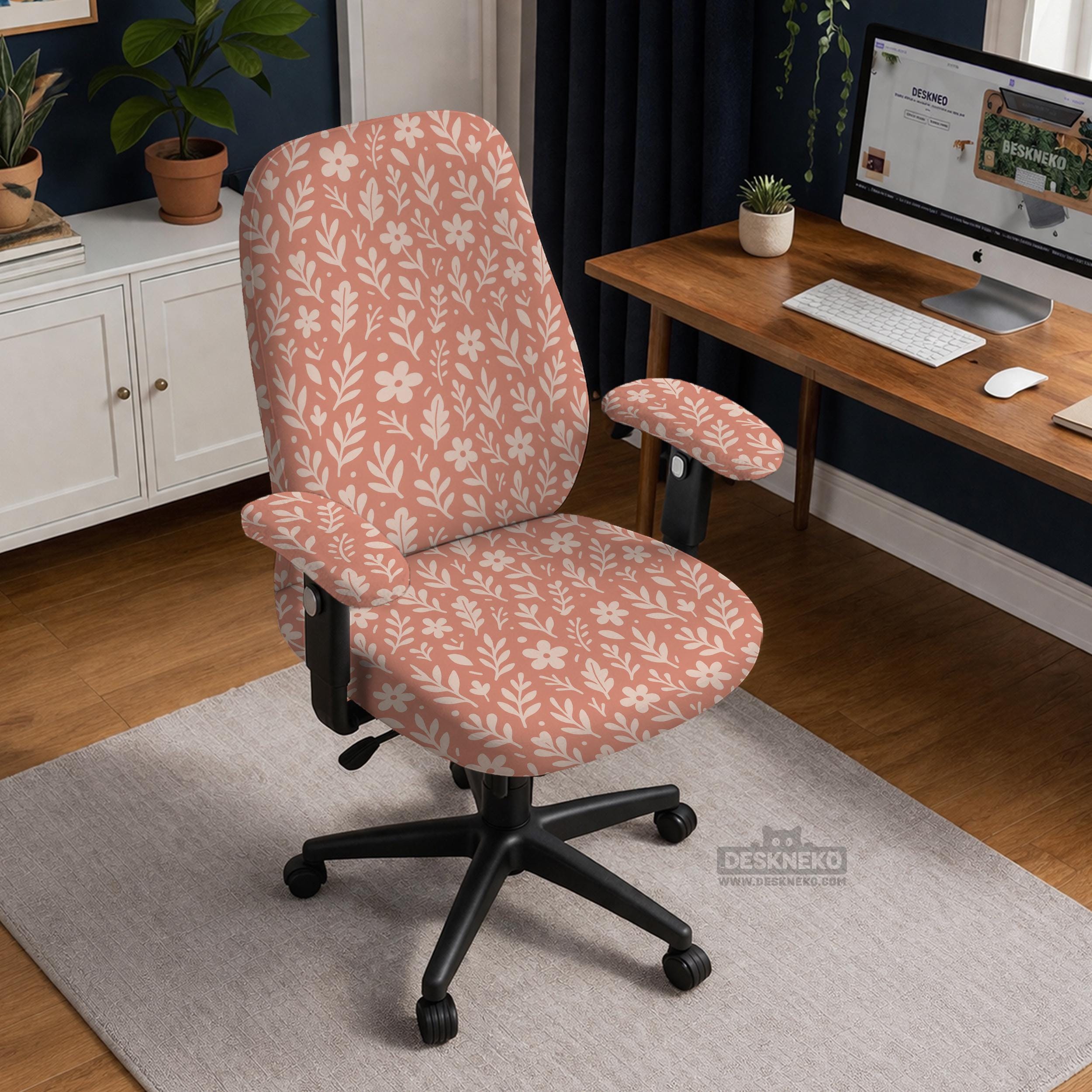 Pink Botanical Chair Cover image 3