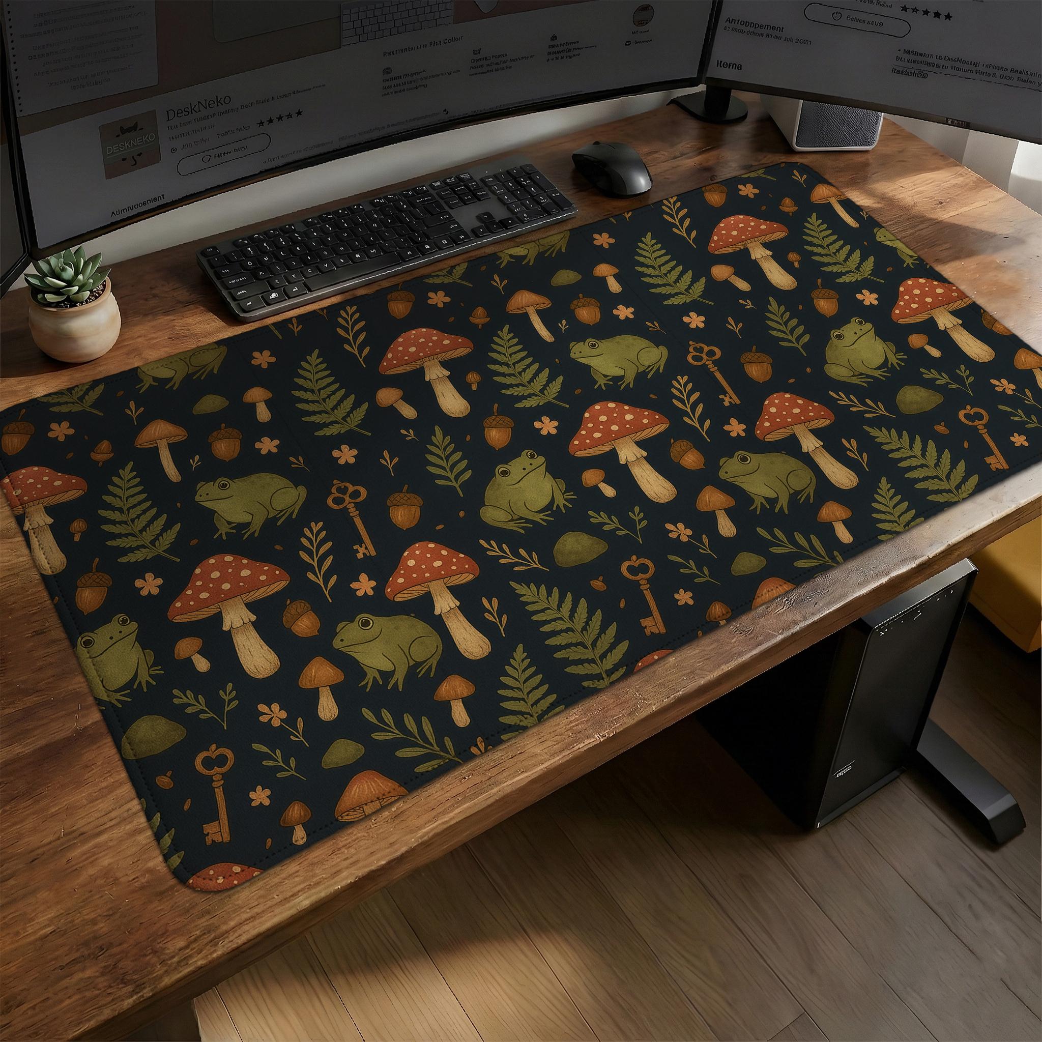 Dark Botanical Frog Mat image 3