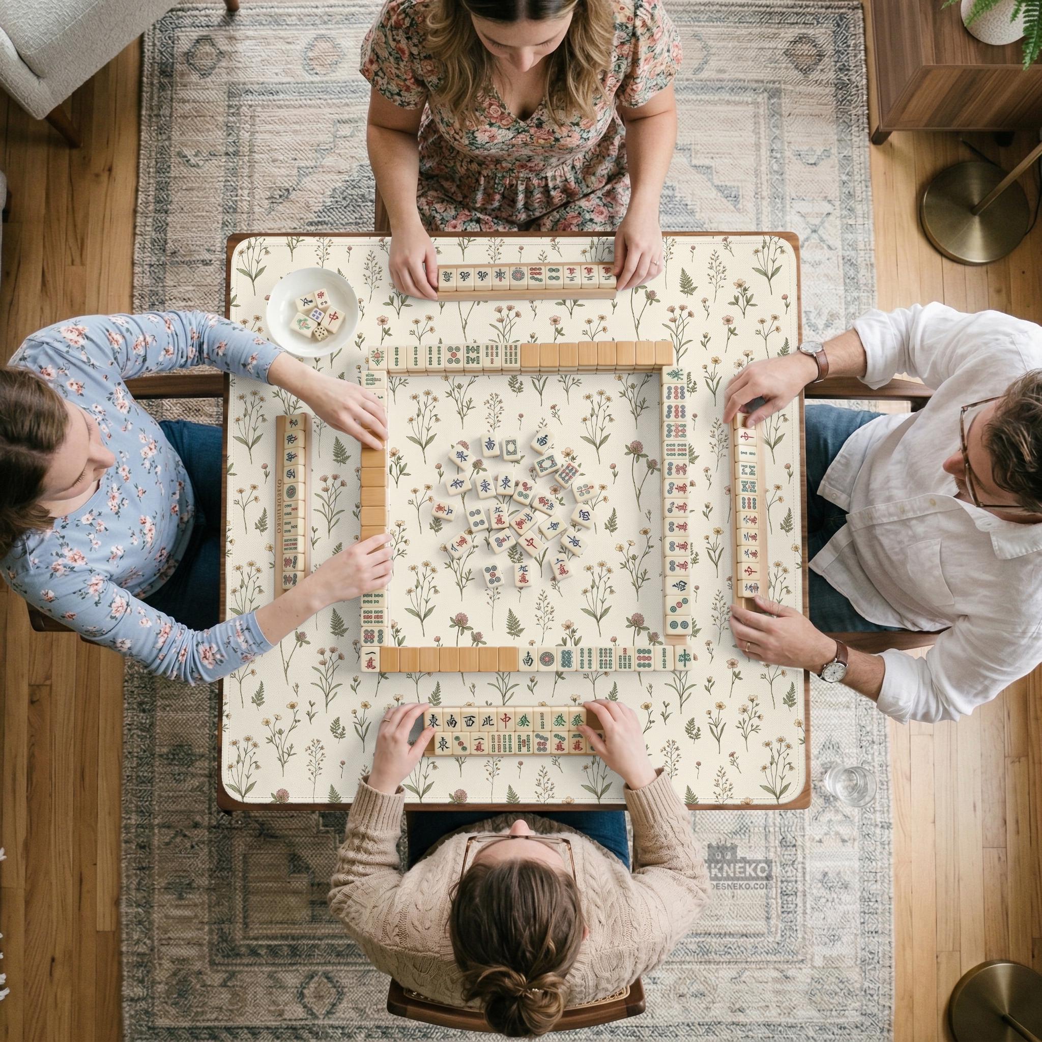 Floral Mahjong Mat image 3