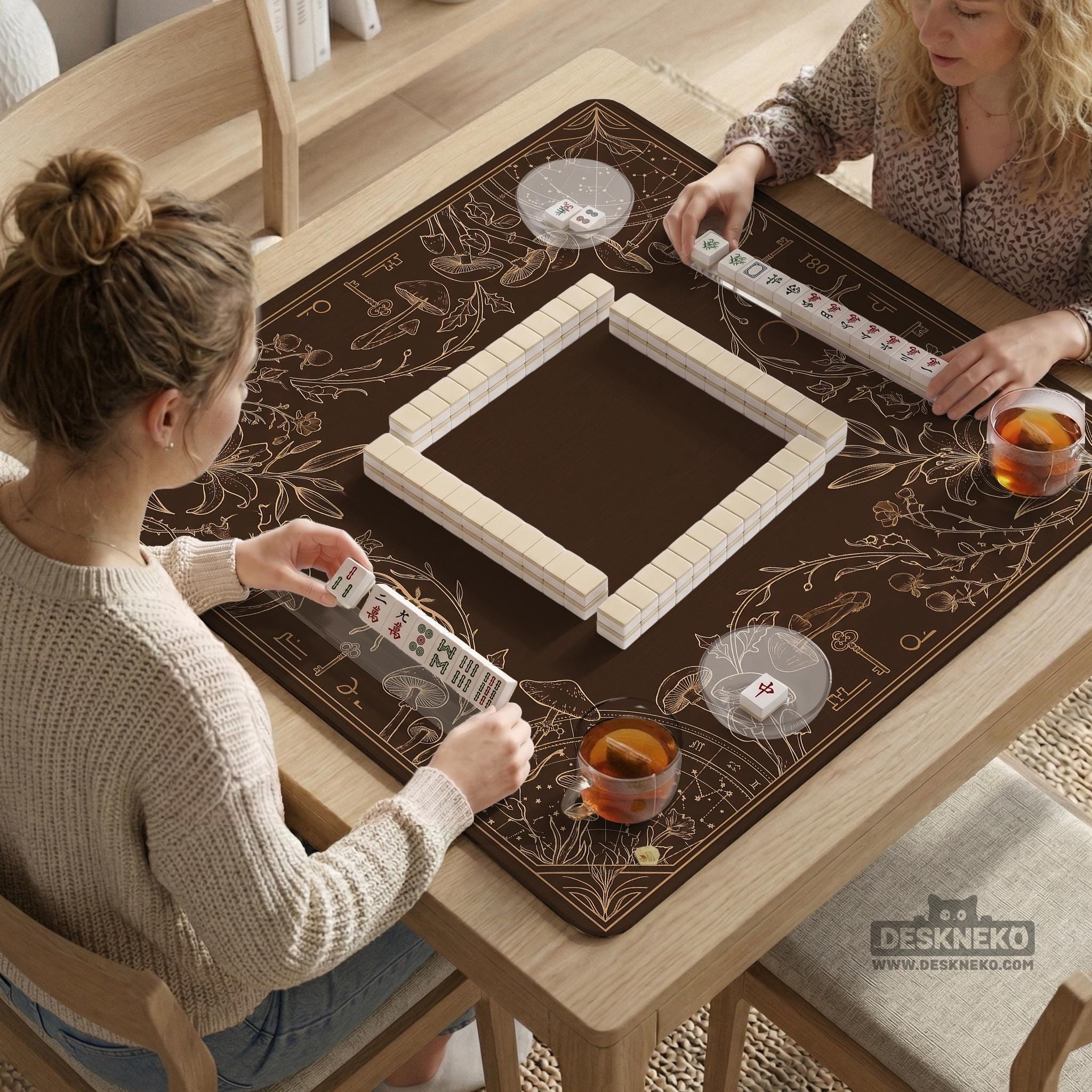Dark Botanical Mahjong Mat image 2