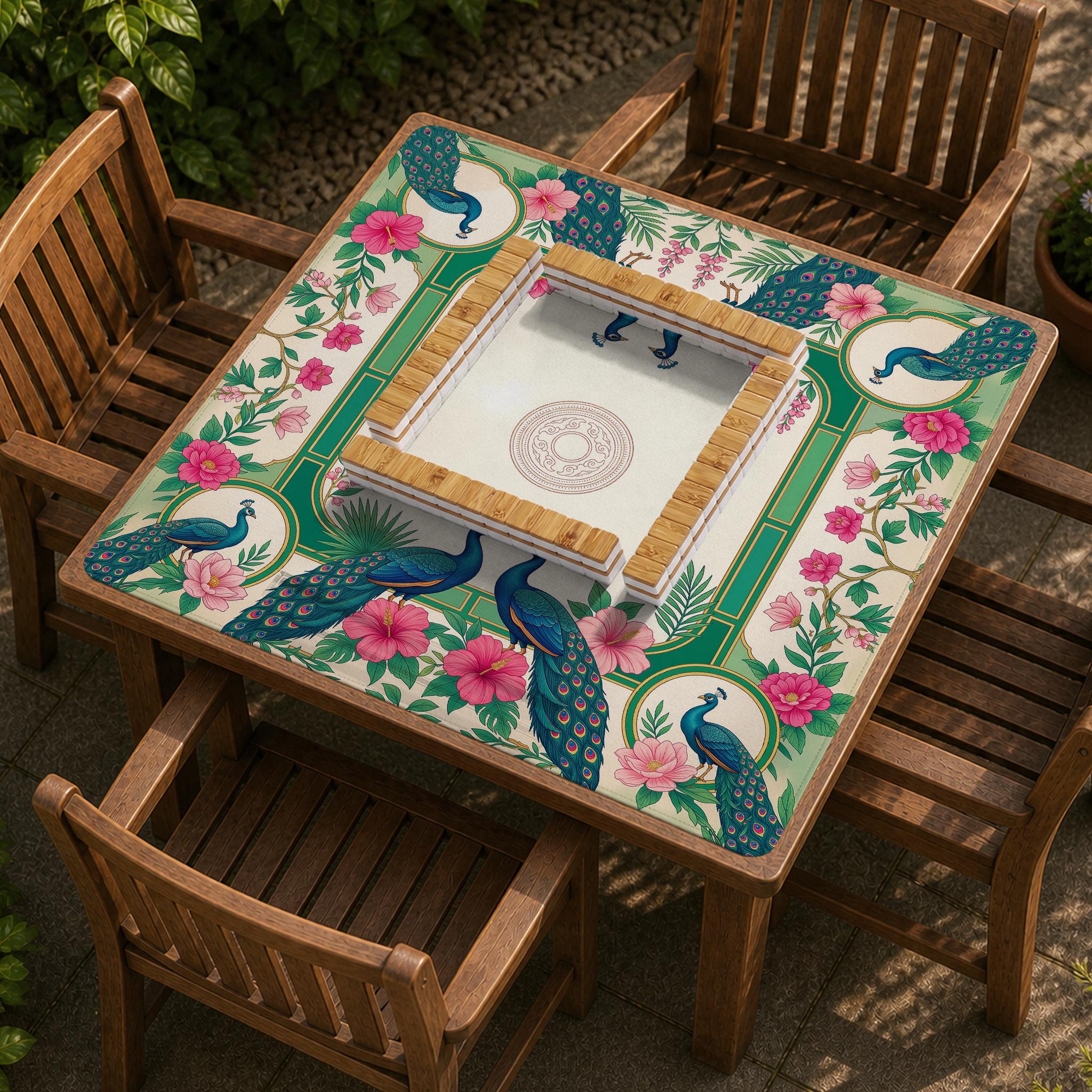 Peacock Mahjong Mat image 3