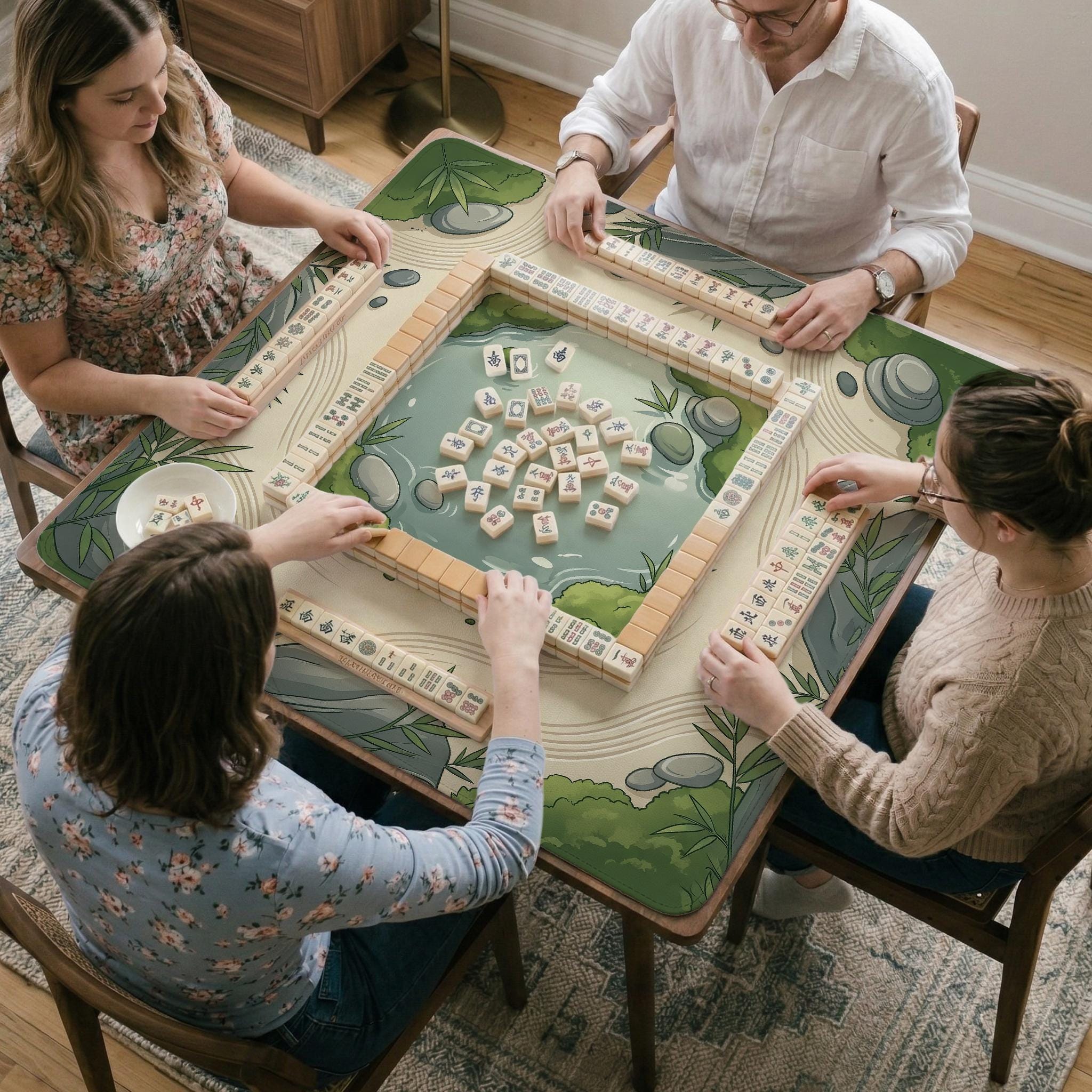 Sage Green Mahjong Mat image 4
