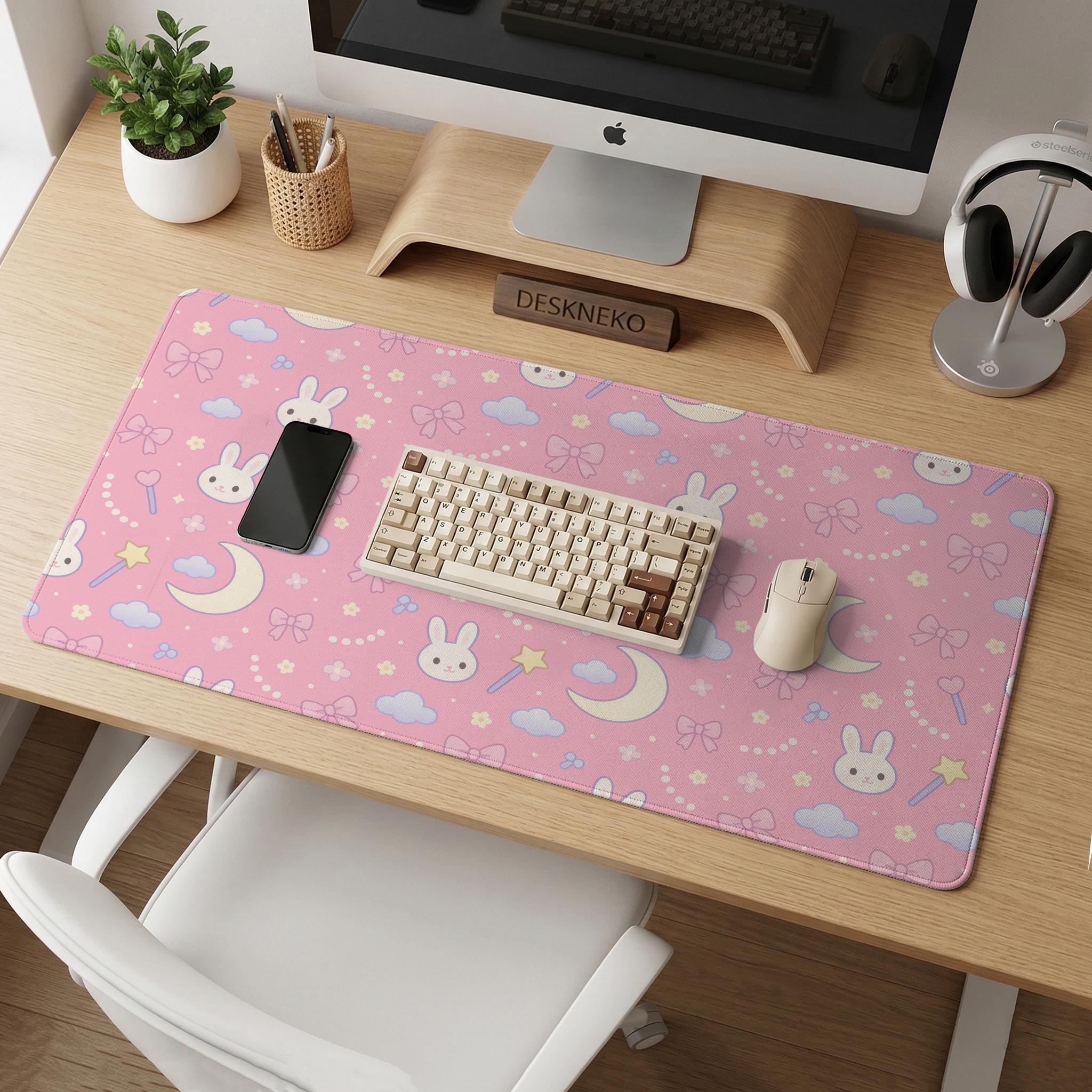 Pastel Bunny Desk Mat image 4