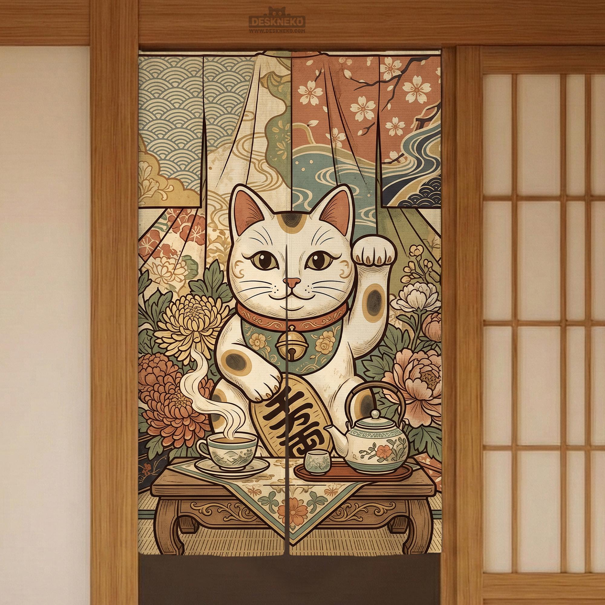 Lucky Cat Noren Curtain image 3