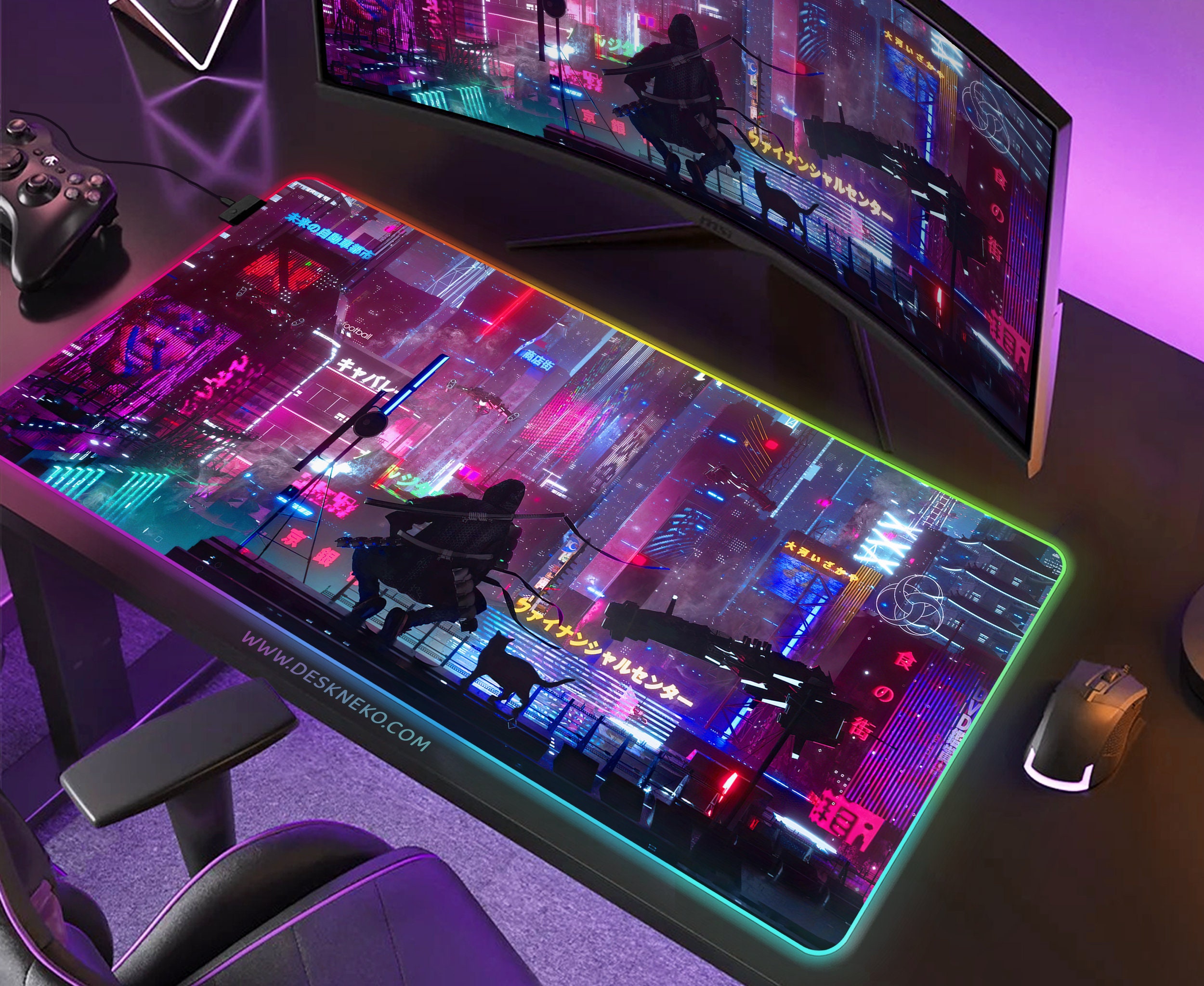 ゲーミングPC サイバーパンク2077 マウス　ディスクマット　キーボードど付き ゲーミングPC サイバーパンク2077 マウス ディスクマット