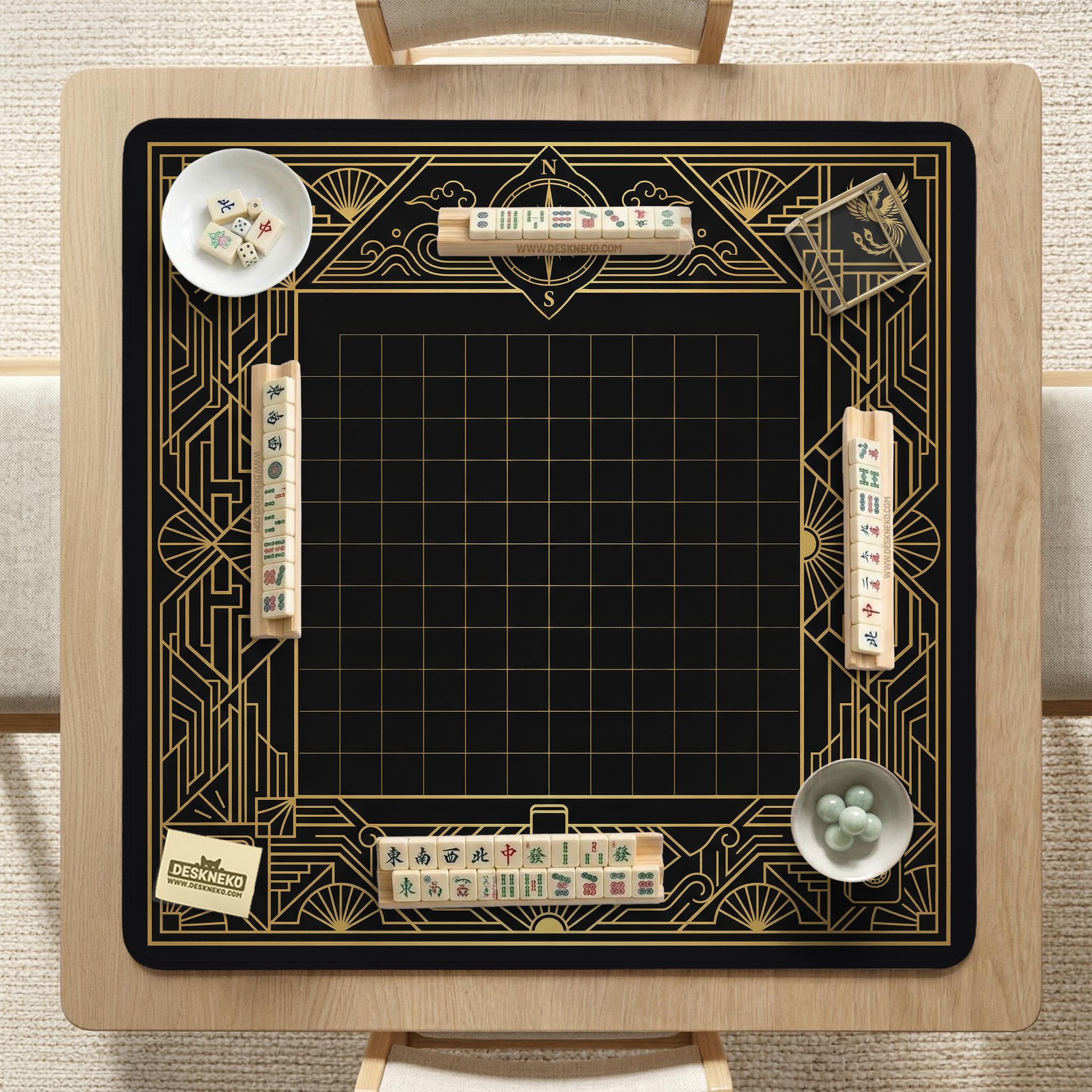 Black Gold Mahjong Mat image 2