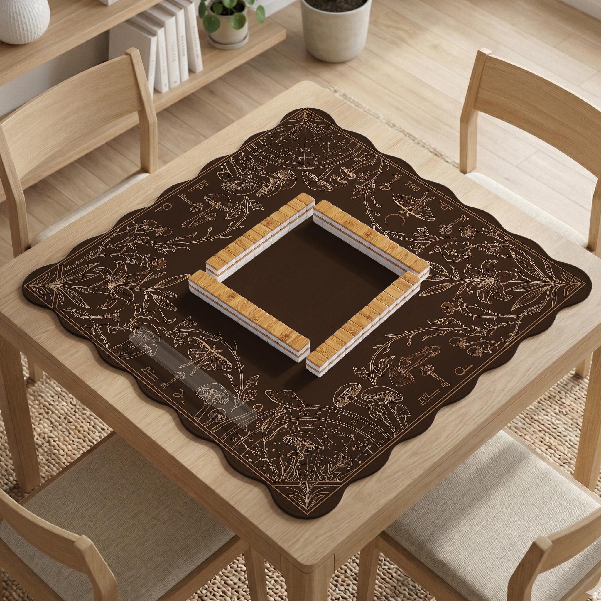 Dark Botanical Mahjong Mat image 4