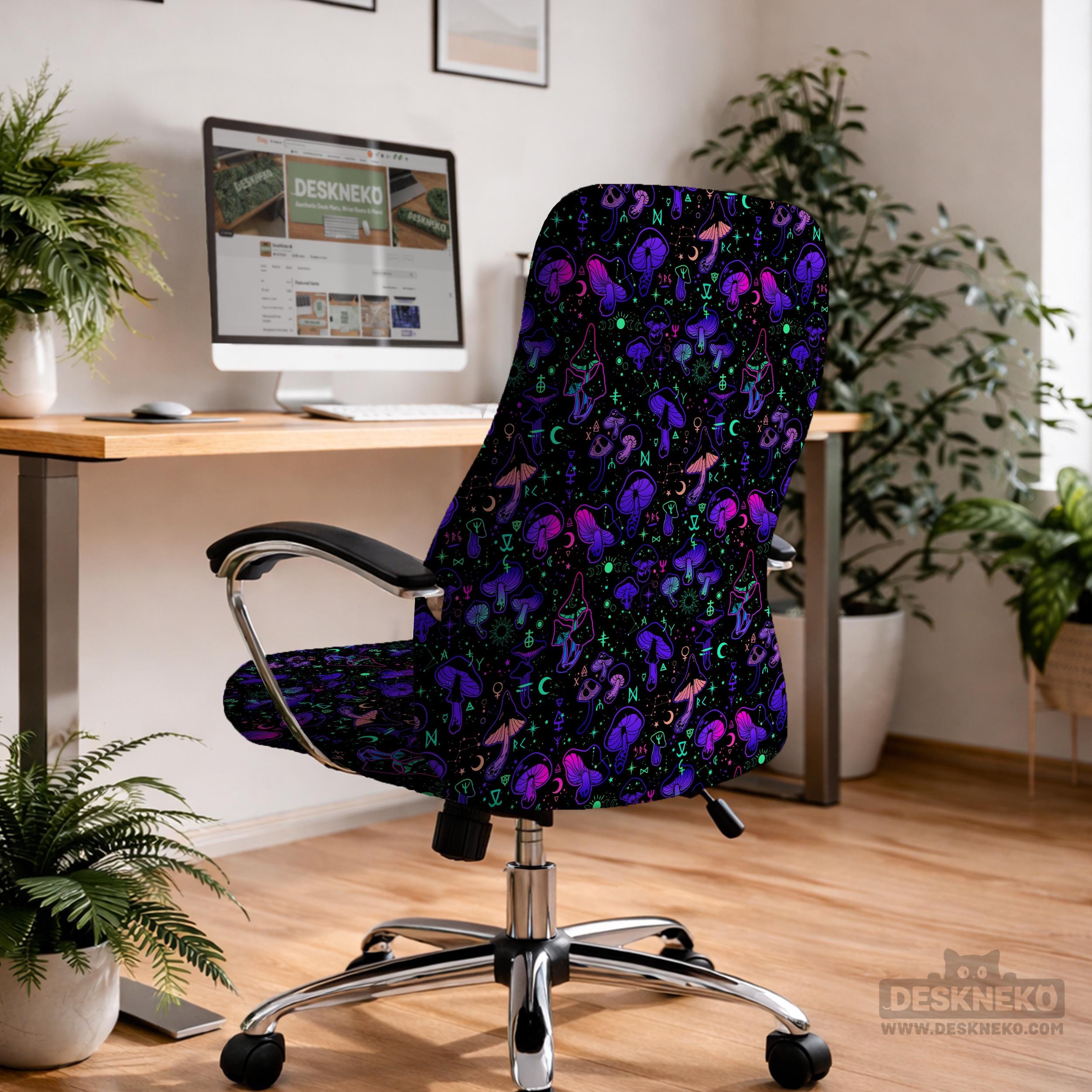 Neon Mushroom Chair Cover image 3
