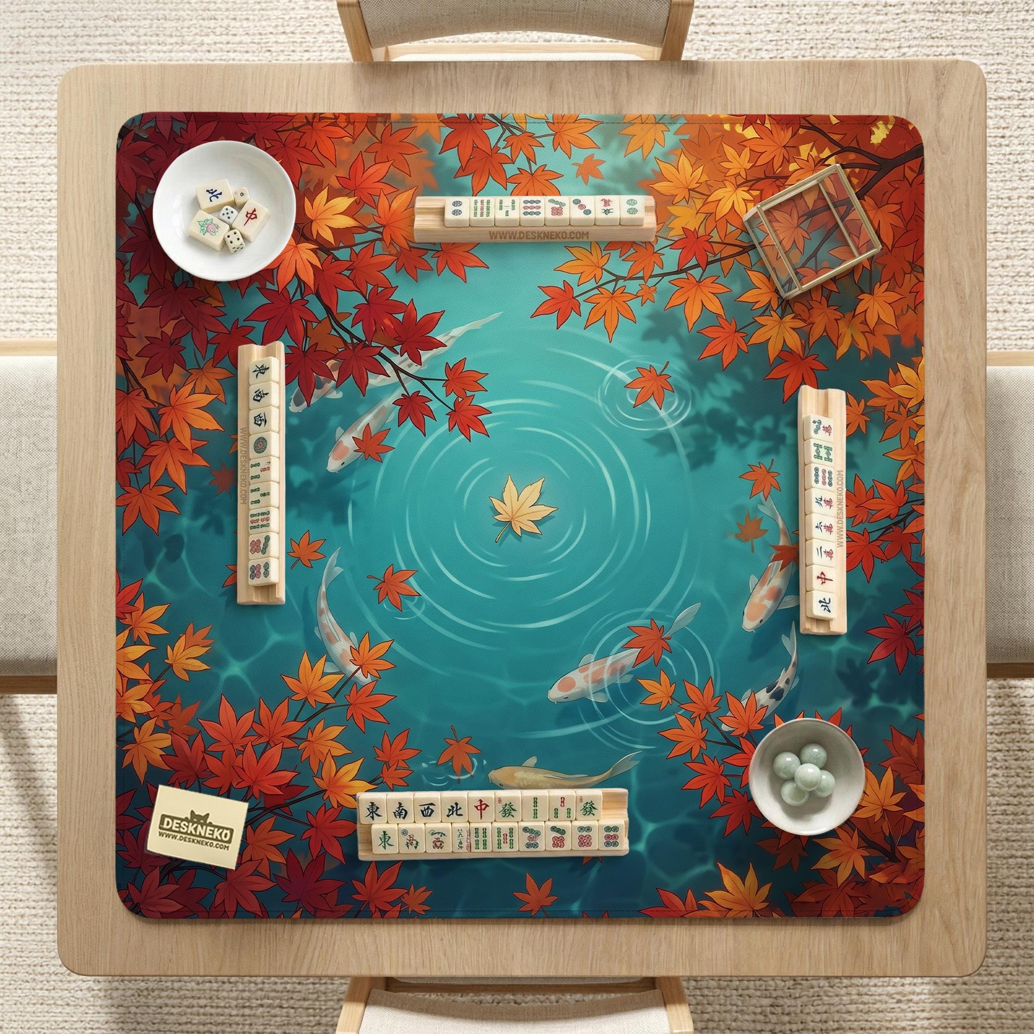 Koi Pond Mahjong Mat image 2