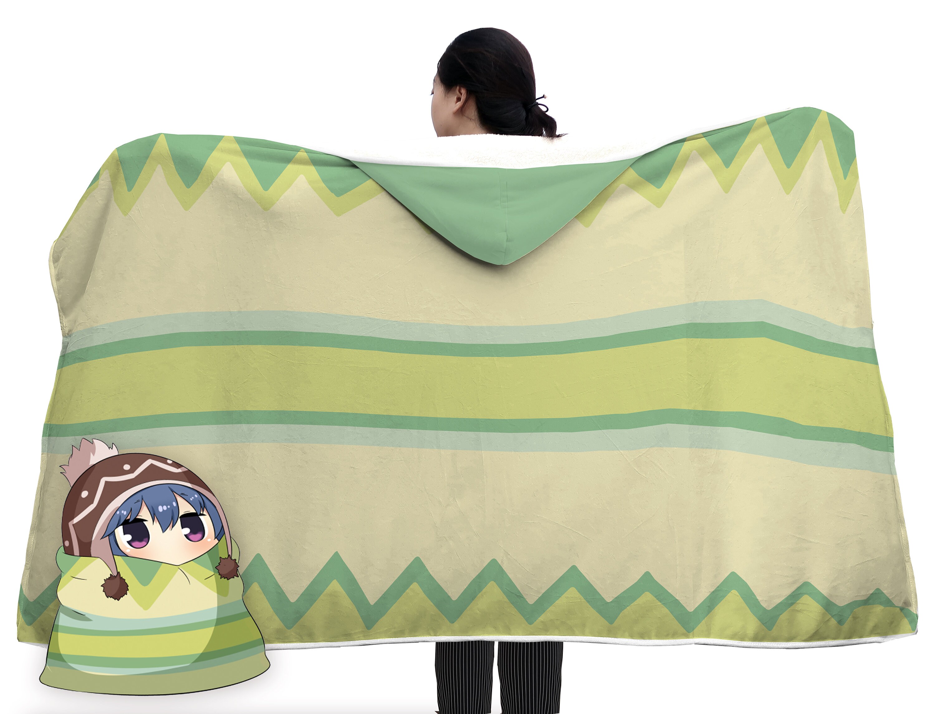 ゆるキャン△ フード付きブランケット |秘密結社ブランケット
