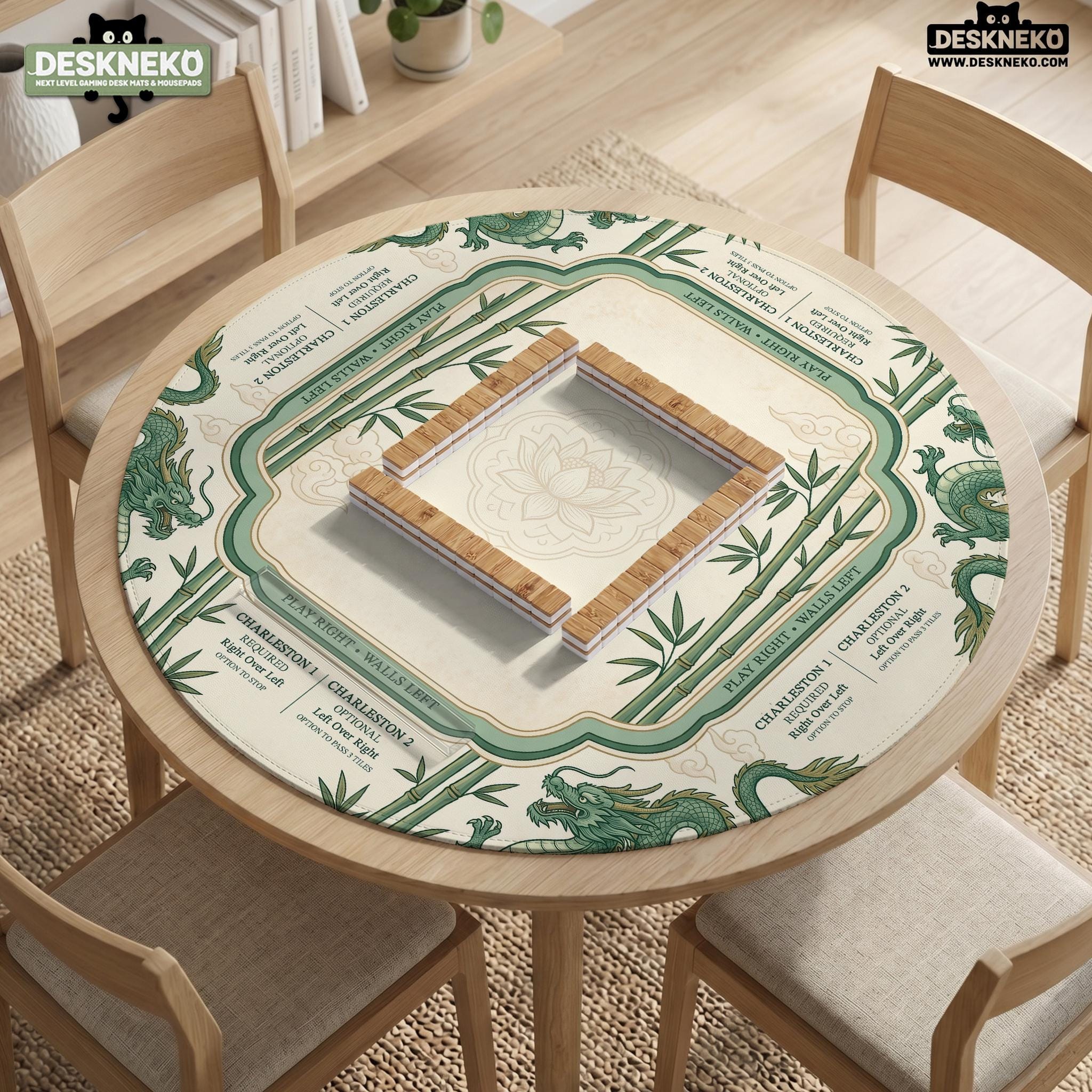 Sage Bamboo Mahjong Mat image 4