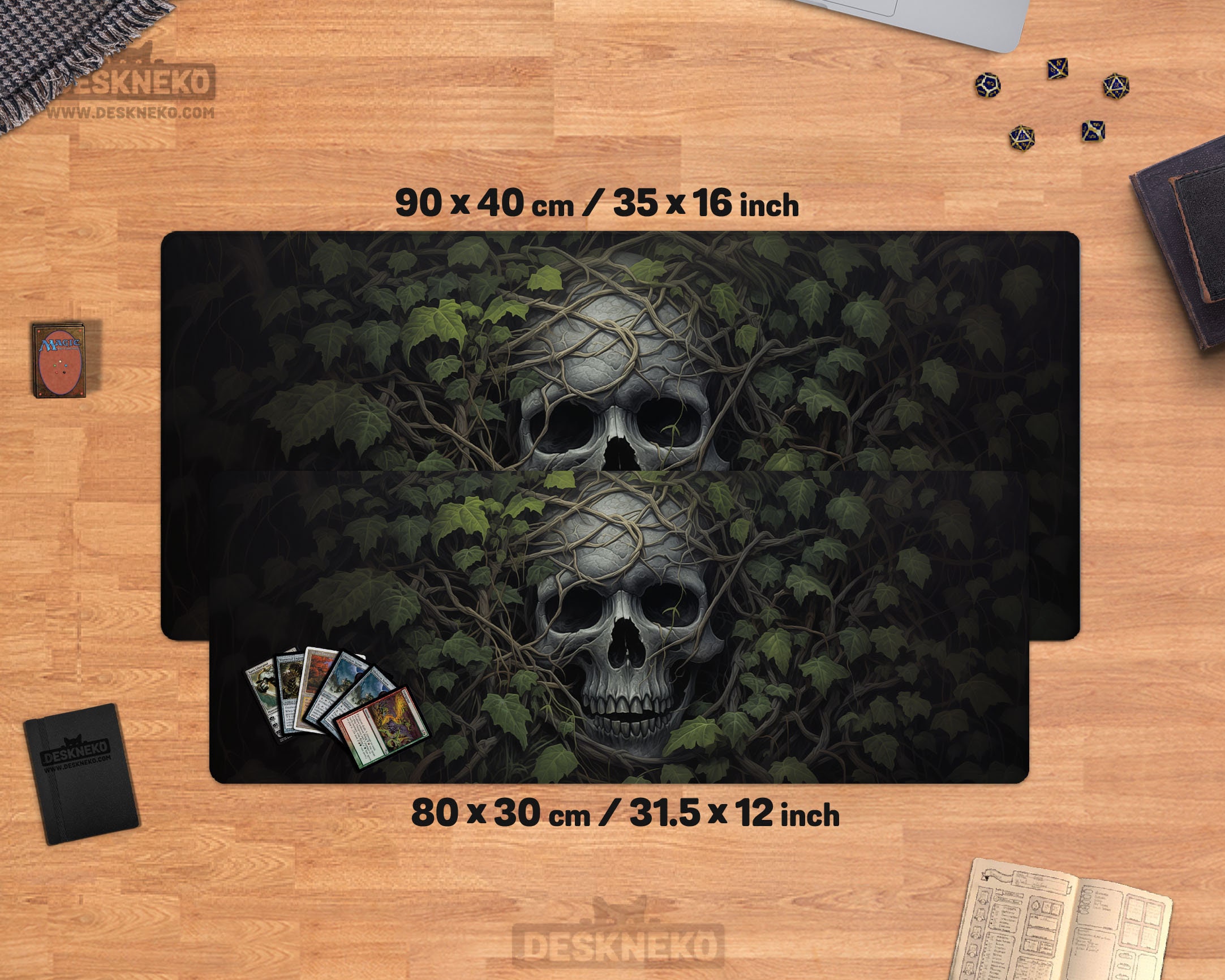 Skull Playmat/desk Mat, Tcg Mtg Card/dice/board Game, Horror