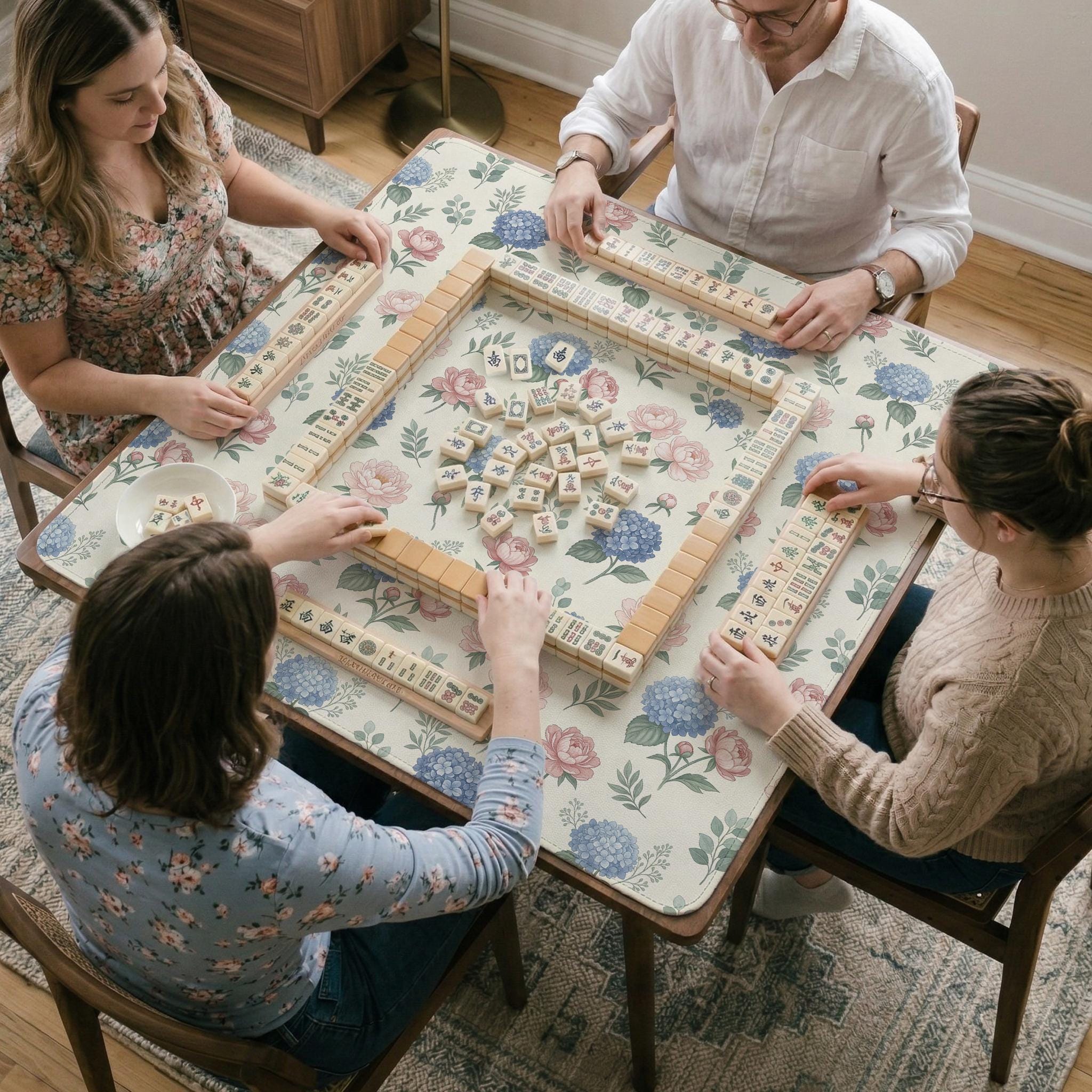 Peony Mahjong Mat image 3