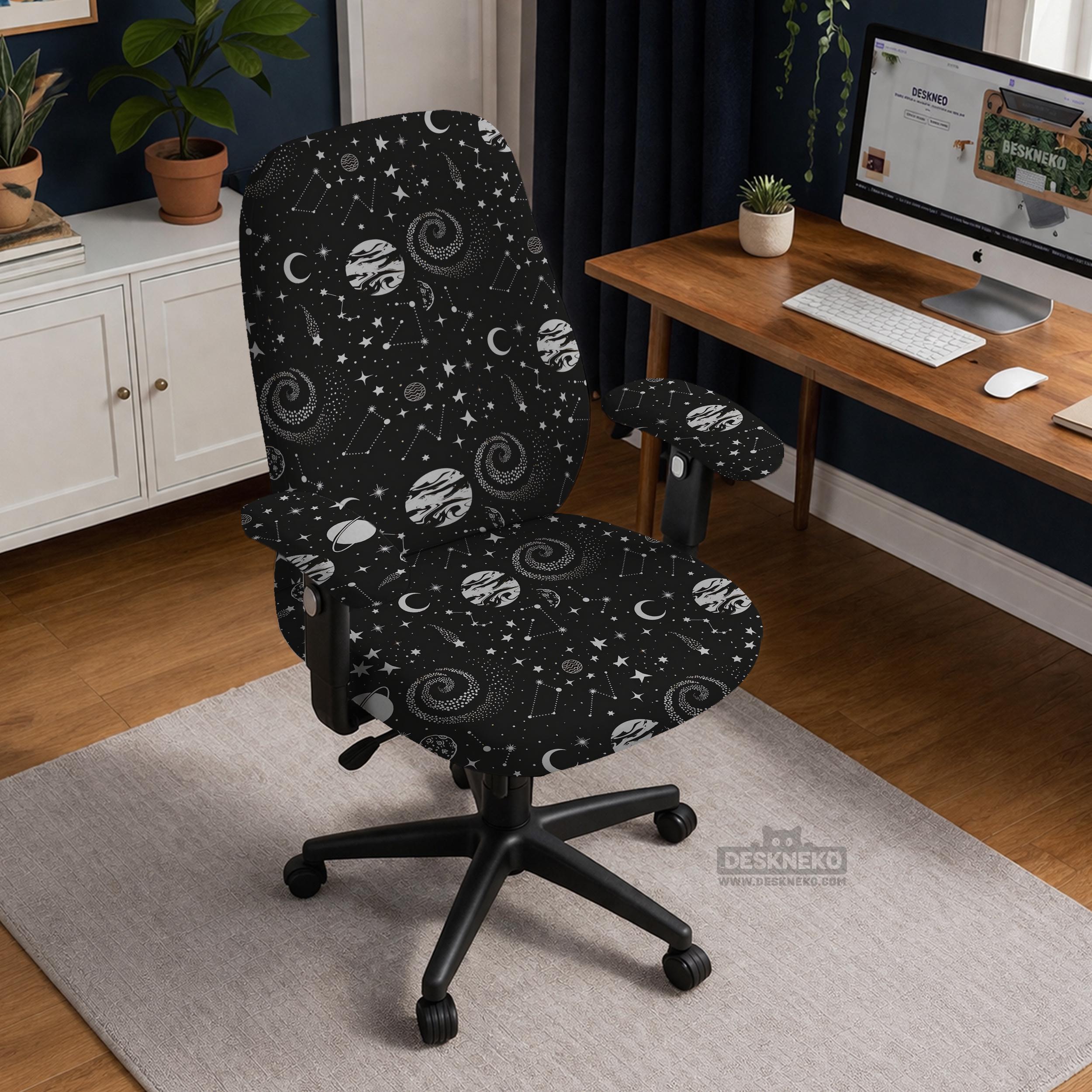 Black Galaxy Chair Cover image 2