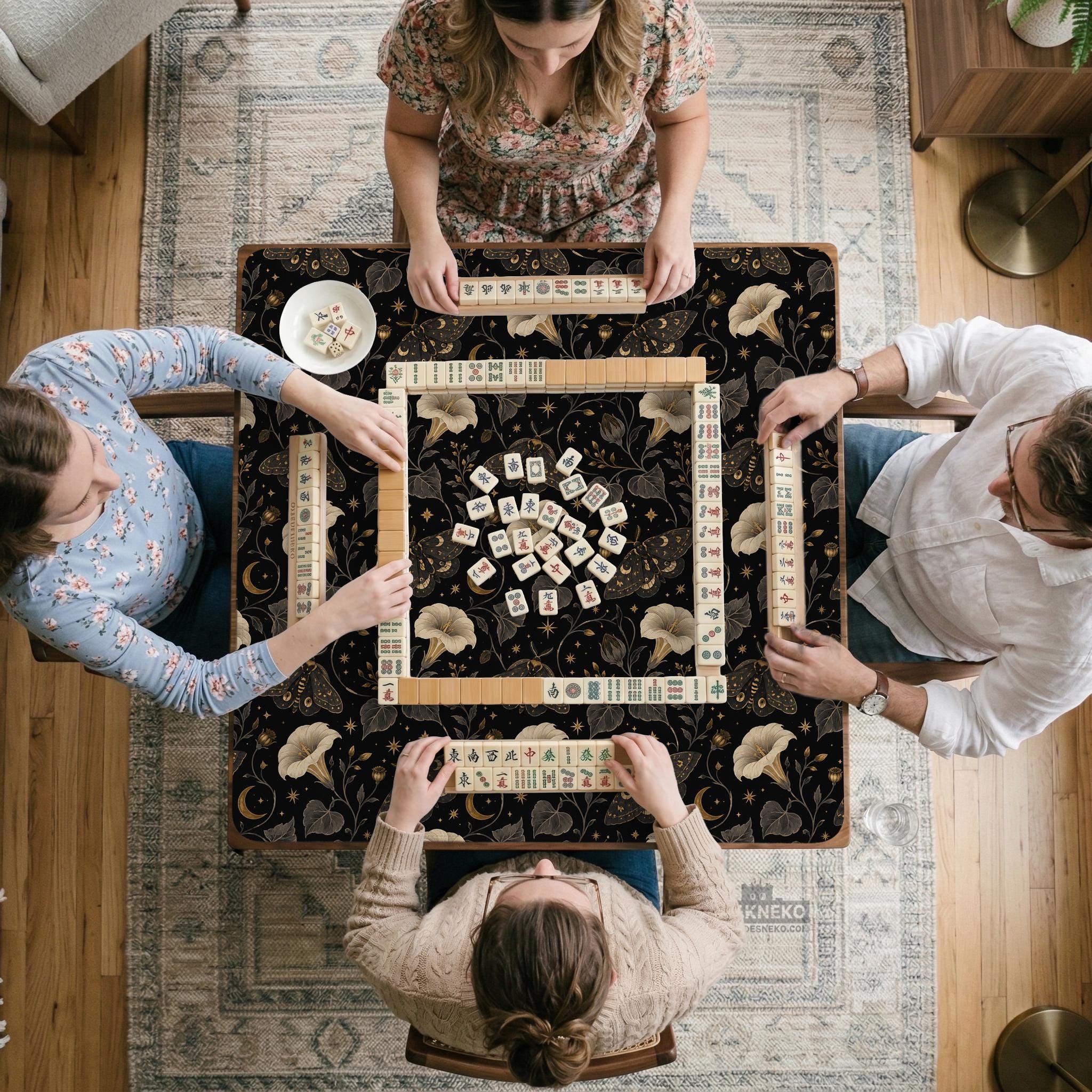 Black Moth Mahjong Mat image 3