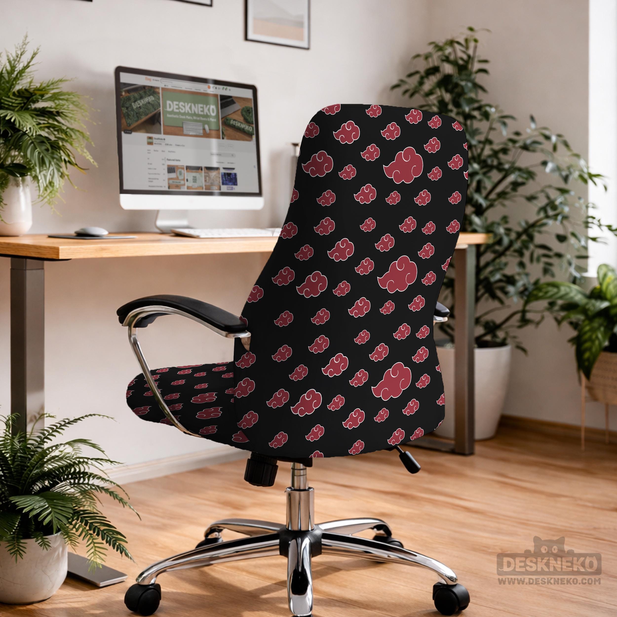 Dark Red Cloud Chair Cover image 3
