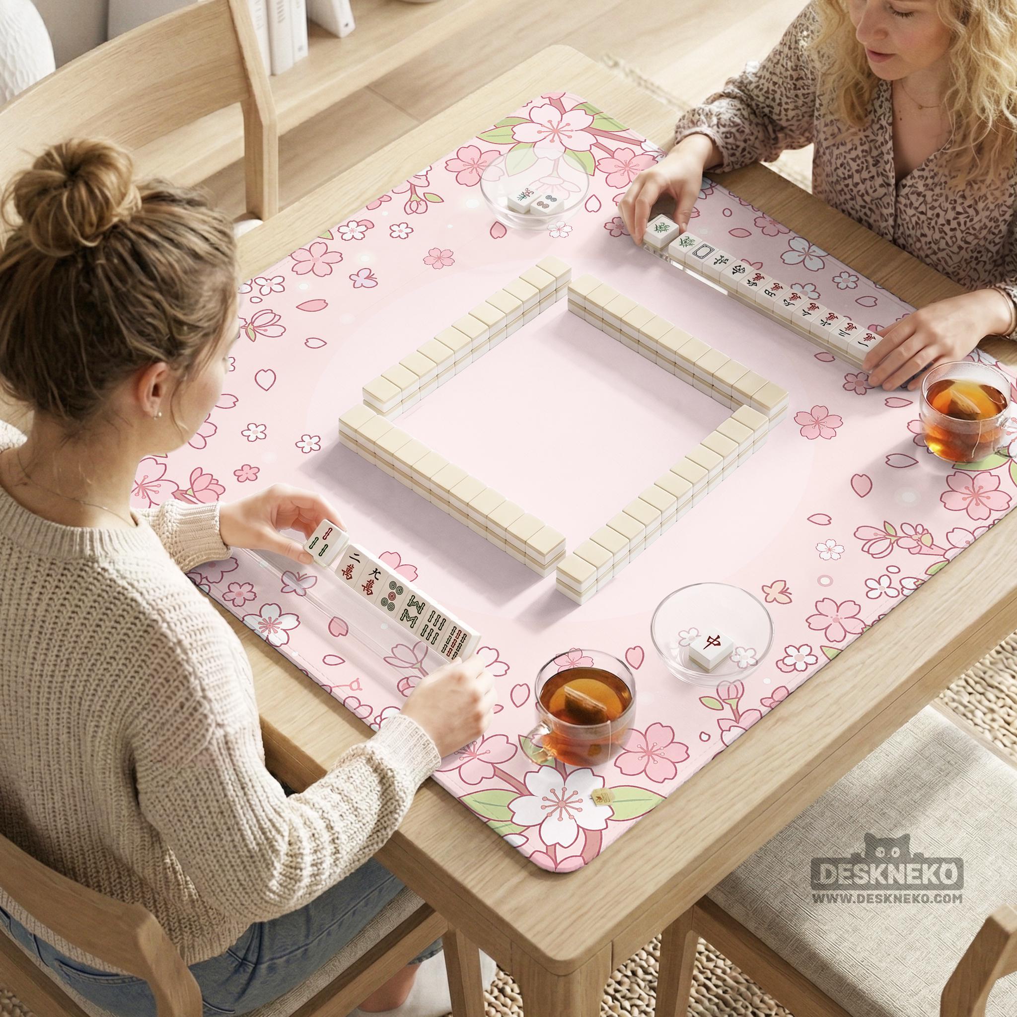 Pink Sakura Mahjong Mat image 3