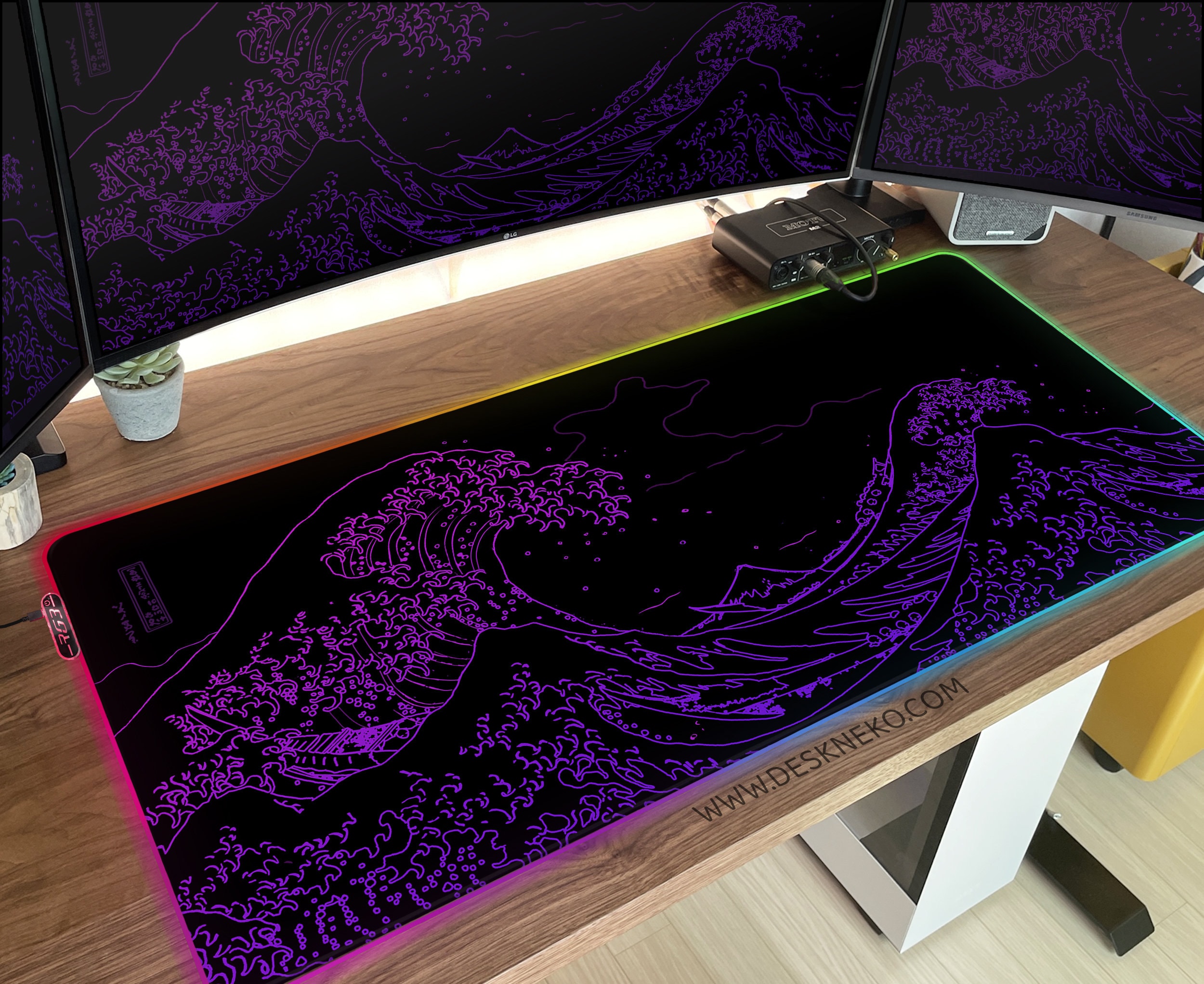 Tappetino Mouse Gaming XXL Illuminazione LED Effetti Luce RGB - Tappetini Mouse - Mouse e Tastiere - Computer