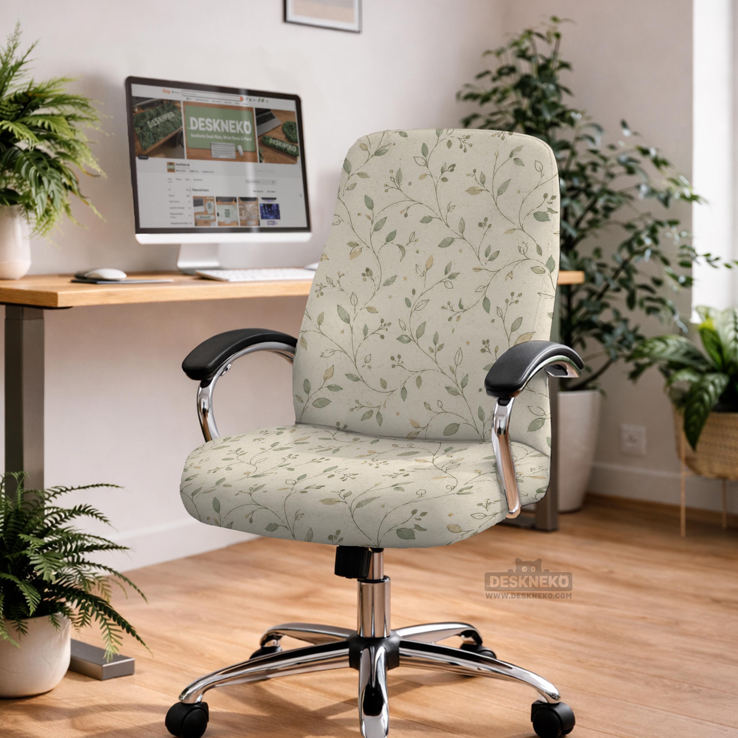 Ivory Vine Chair Cover image 4