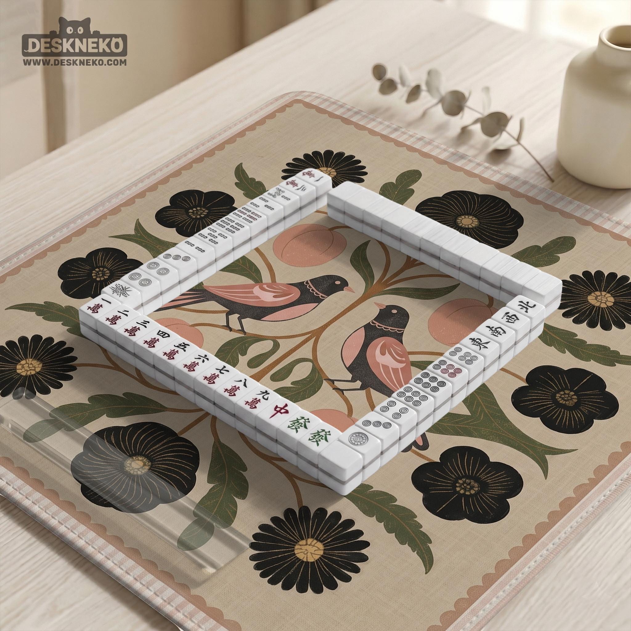 Floral Bird Mahjong Mat image 2