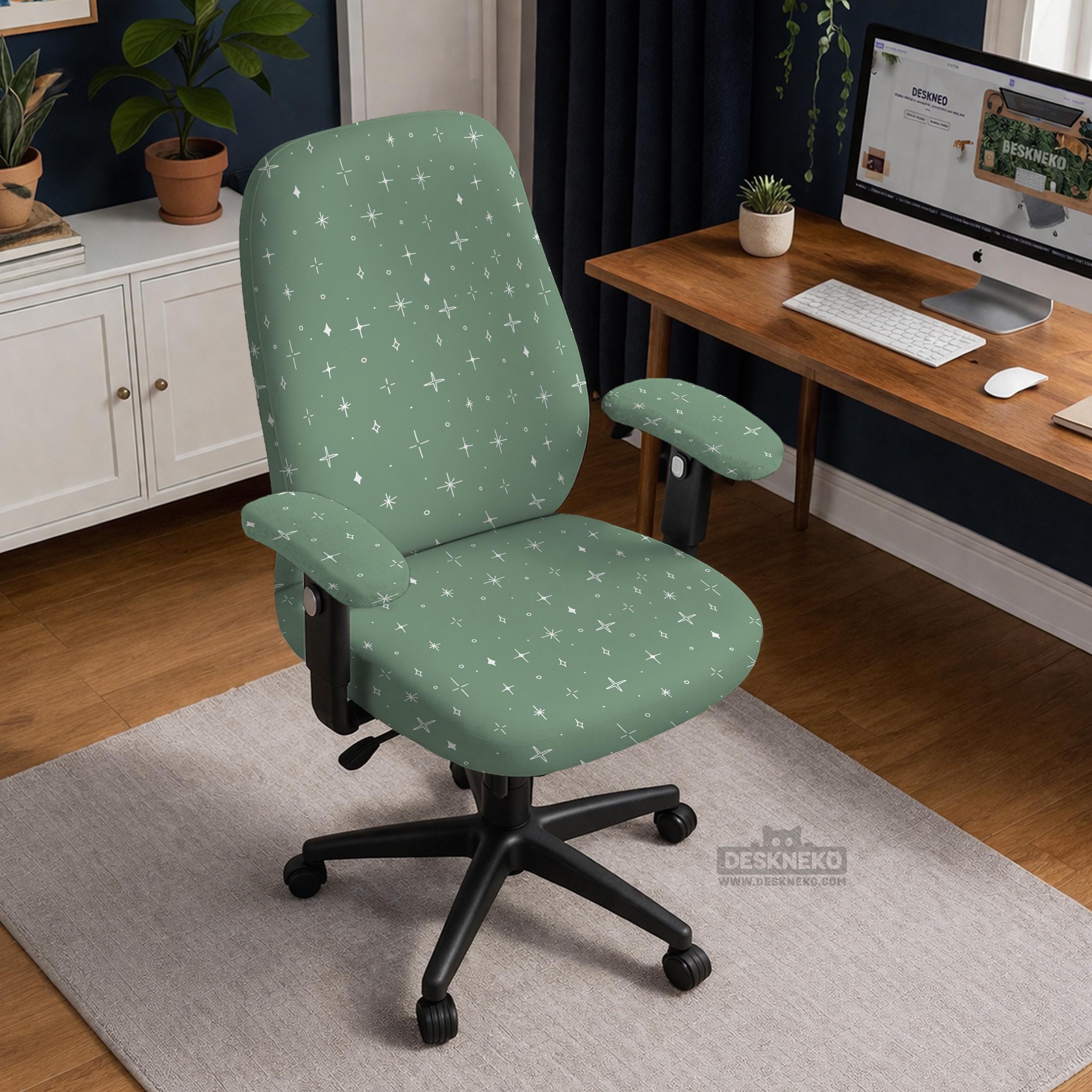 Sage Green Star Chair Cover image 2