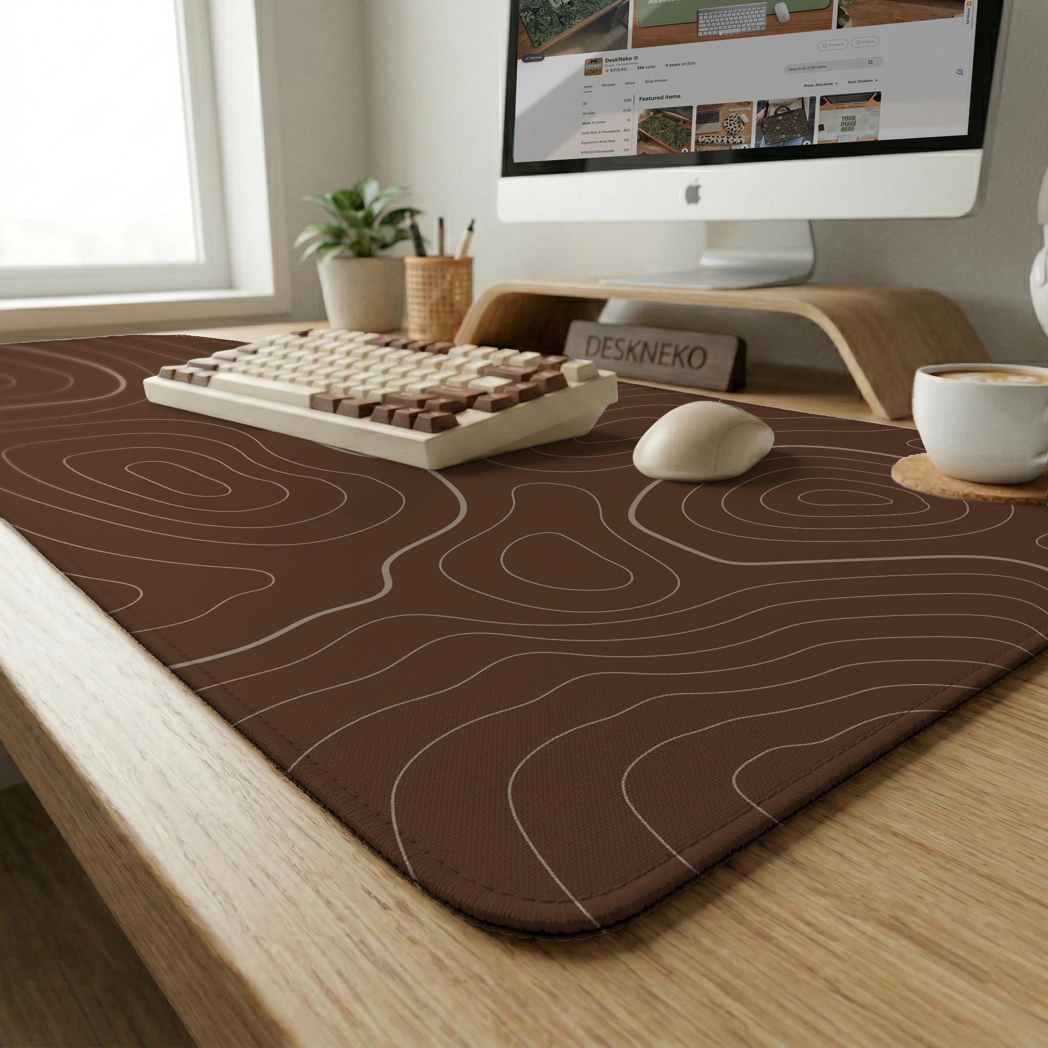 Brown Topo Desk Mat image 2